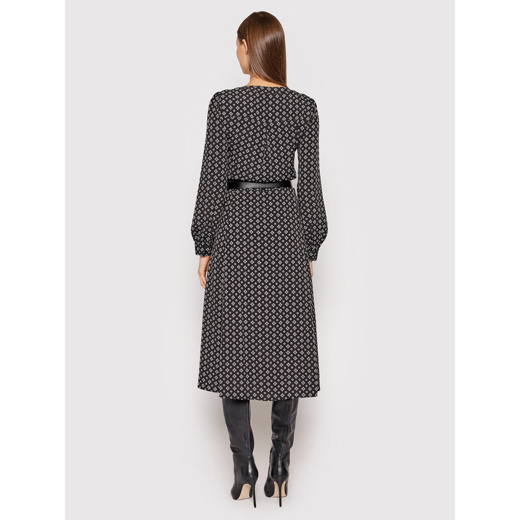 MICHAEL Michael Kors Ежедневна рокля Kate MF18Y464PG Черен Regular Fit - Pepit.bg