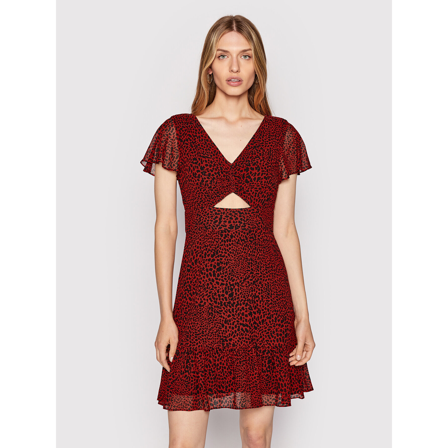 MICHAEL Michael Kors Ежедневна рокля MU2814Y6G4 Червен Regular Fit - Pepit.bg