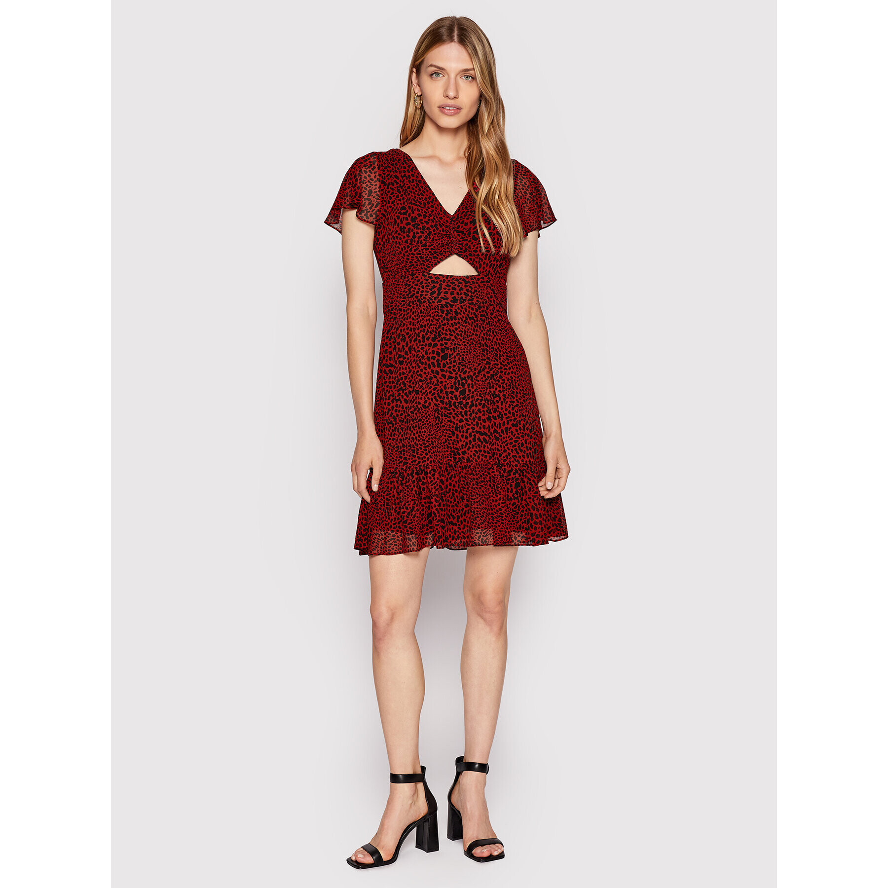 MICHAEL Michael Kors Ежедневна рокля MU2814Y6G4 Червен Regular Fit - Pepit.bg