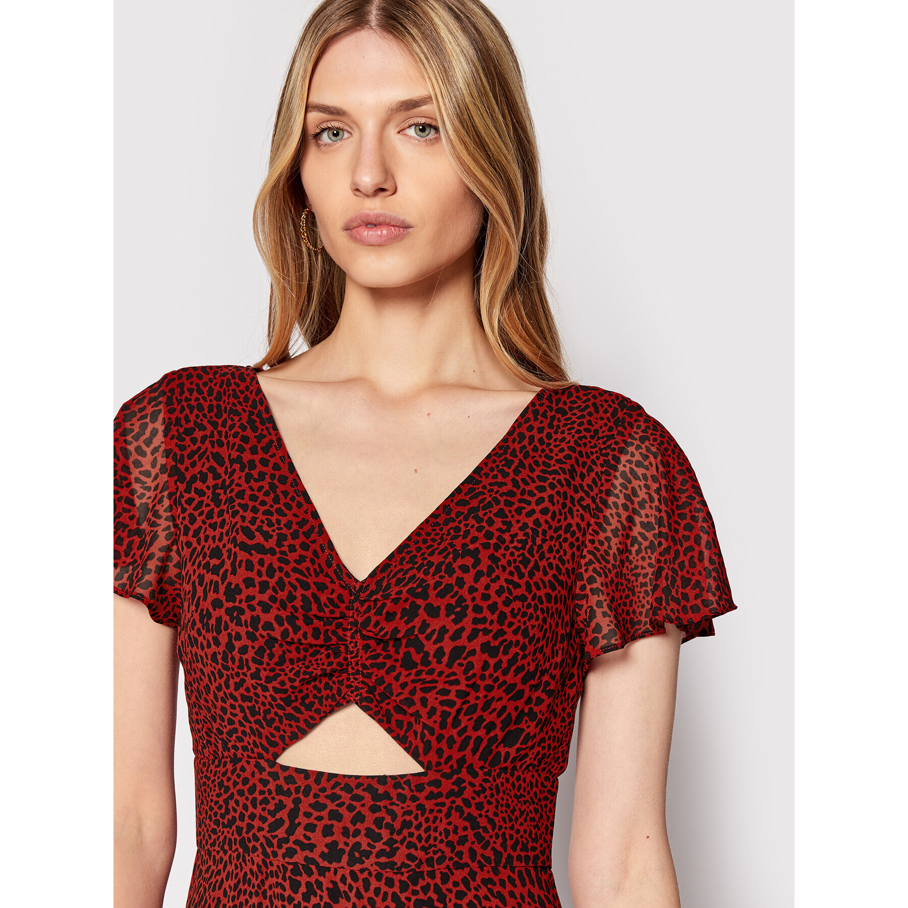 MICHAEL Michael Kors Ежедневна рокля MU2814Y6G4 Червен Regular Fit - Pepit.bg