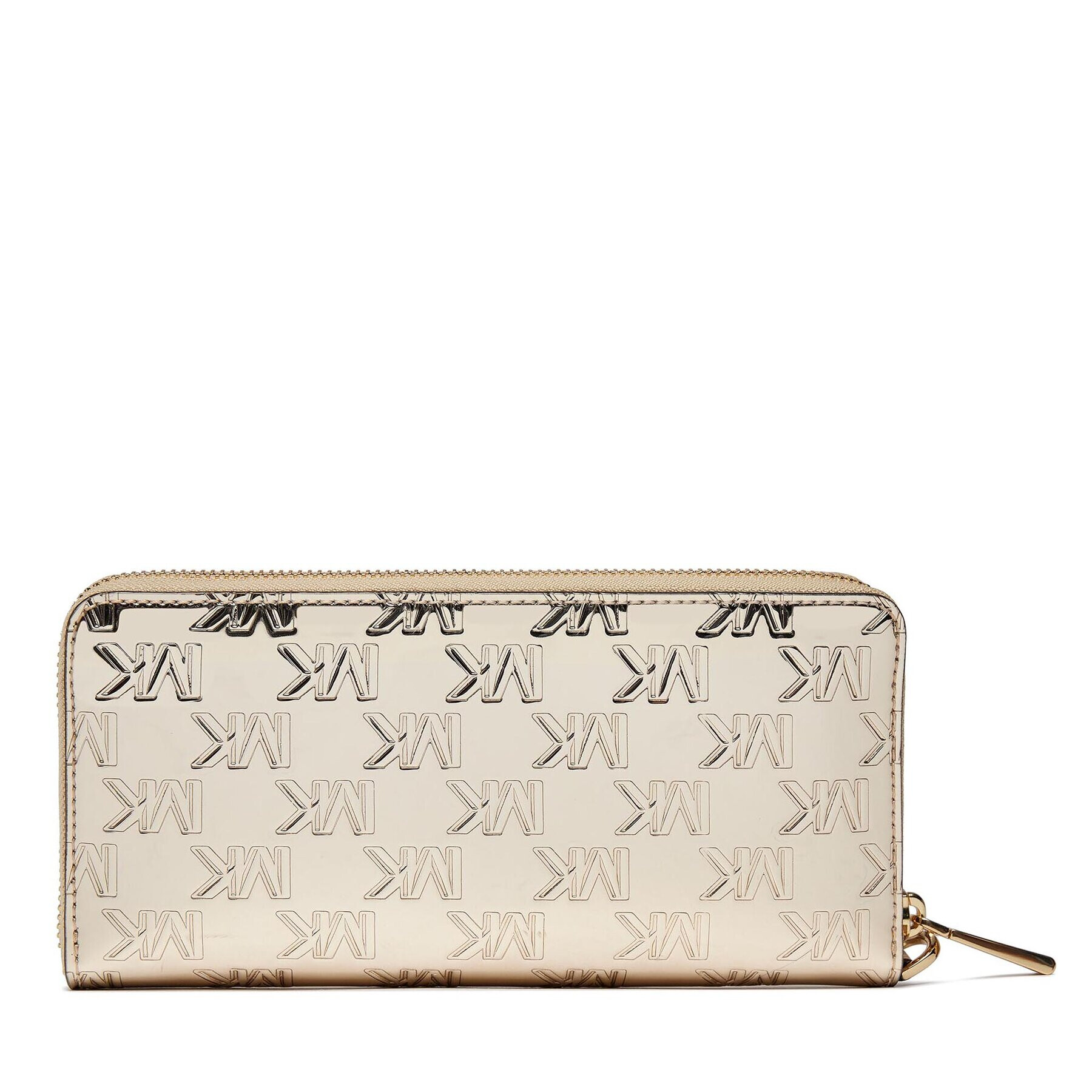 MICHAEL Michael Kors Голям дамски портфейл Large Logo Embossed 34H3GJ6T9U Златист - Pepit.bg