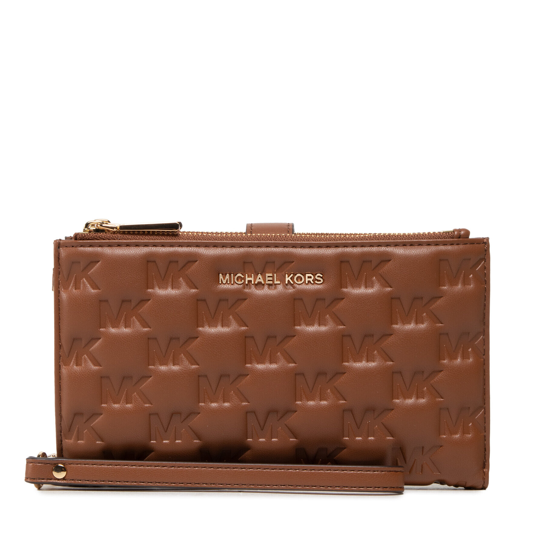 MICHAEL Michael Kors Голям дамски портфейл Jet Set 34S2GJ6W4L Кафяв - Pepit.bg