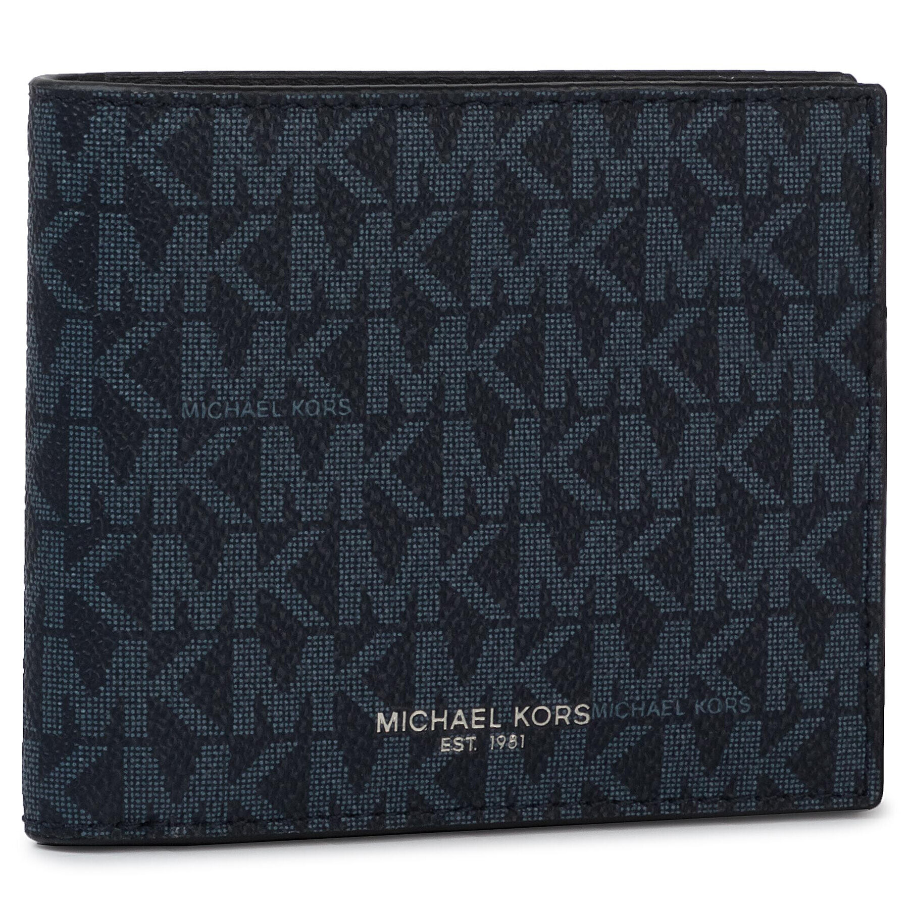 MICHAEL Michael Kors Голям мъжки портфейл Greyson 39F9LGYF5P Тъмносин - Pepit.bg