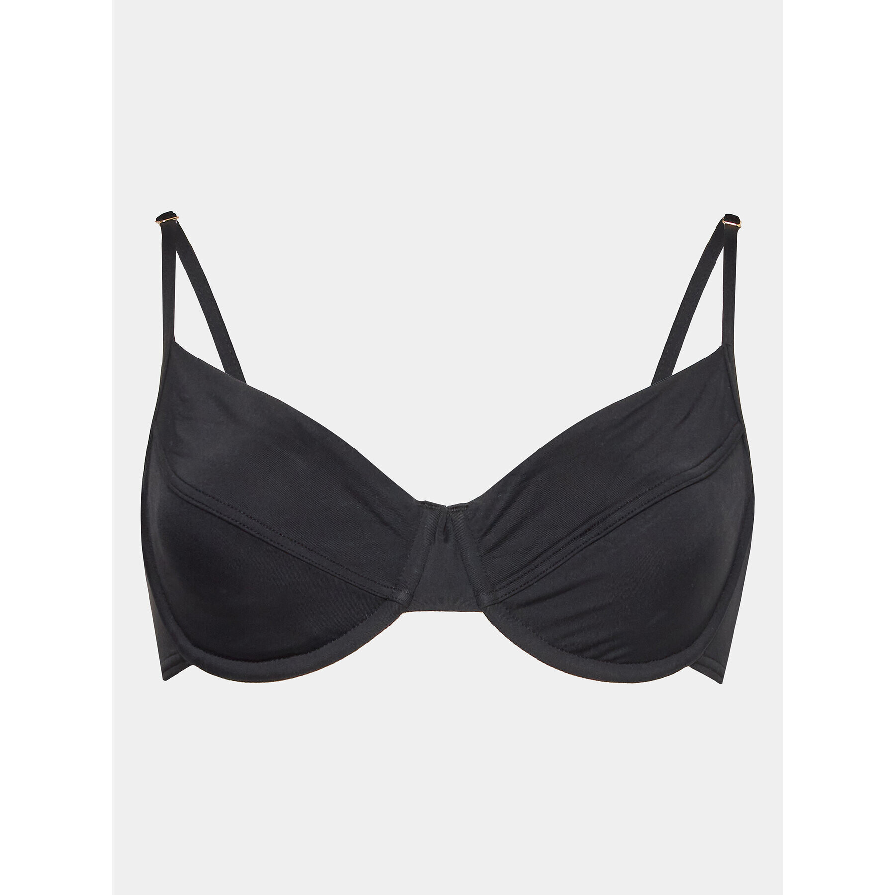 MICHAEL Michael Kors Горнище на бански Solids Underwire MM1N618 Черен - Pepit.bg