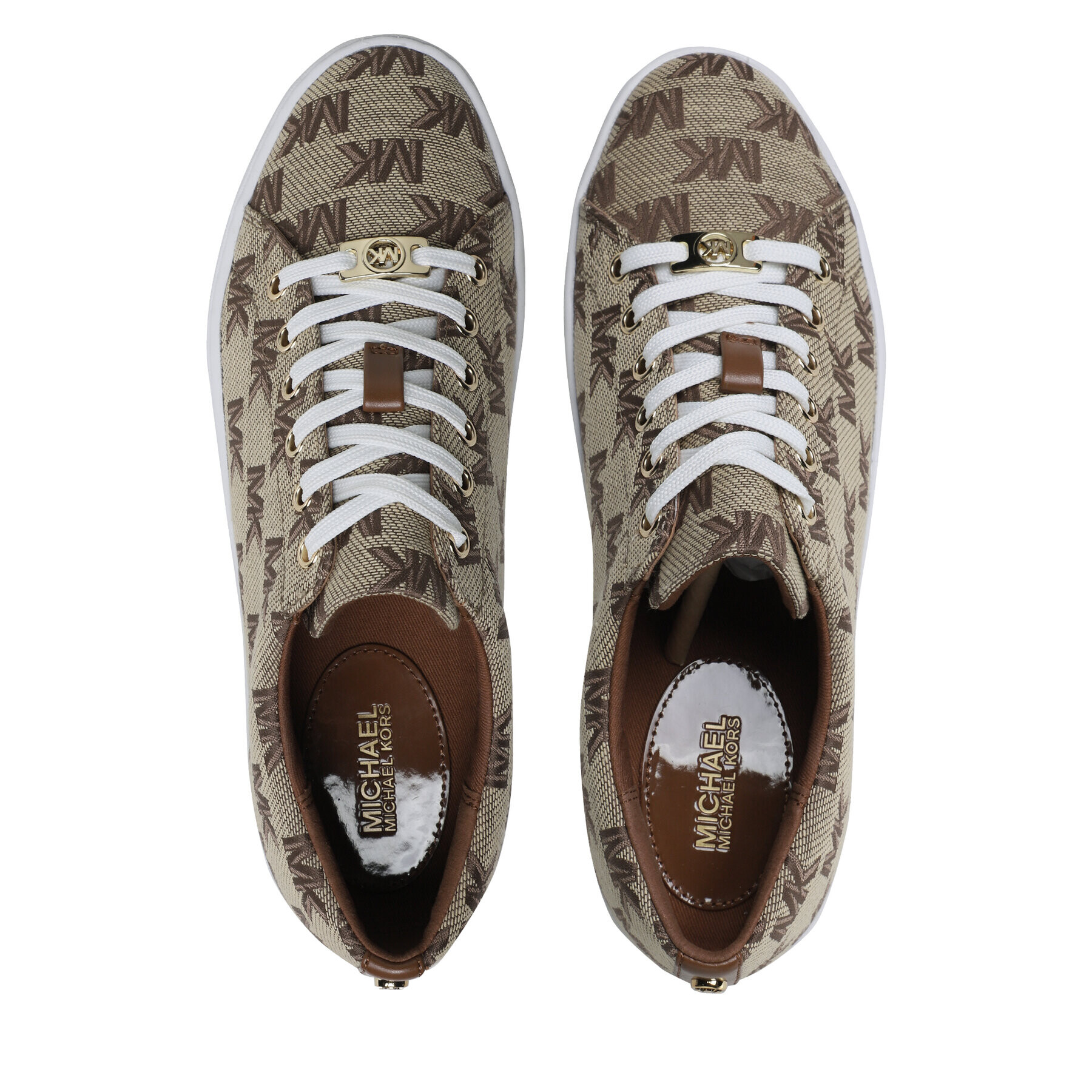 MICHAEL Michael Kors Гуменки Keaton Lace Up 43S3KTFS1Y Кафяв - Pepit.bg