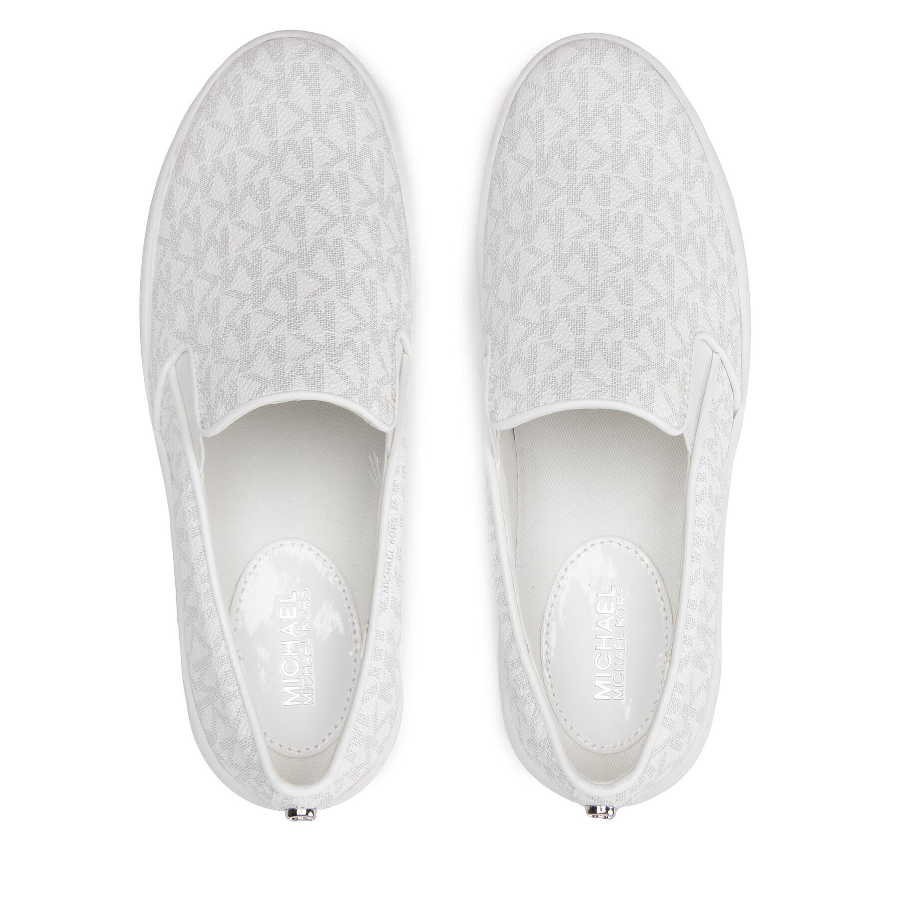 MICHAEL Michael Kors Гуменки Keaton Slip On 43F7KTFP1B Бял - Pepit.bg