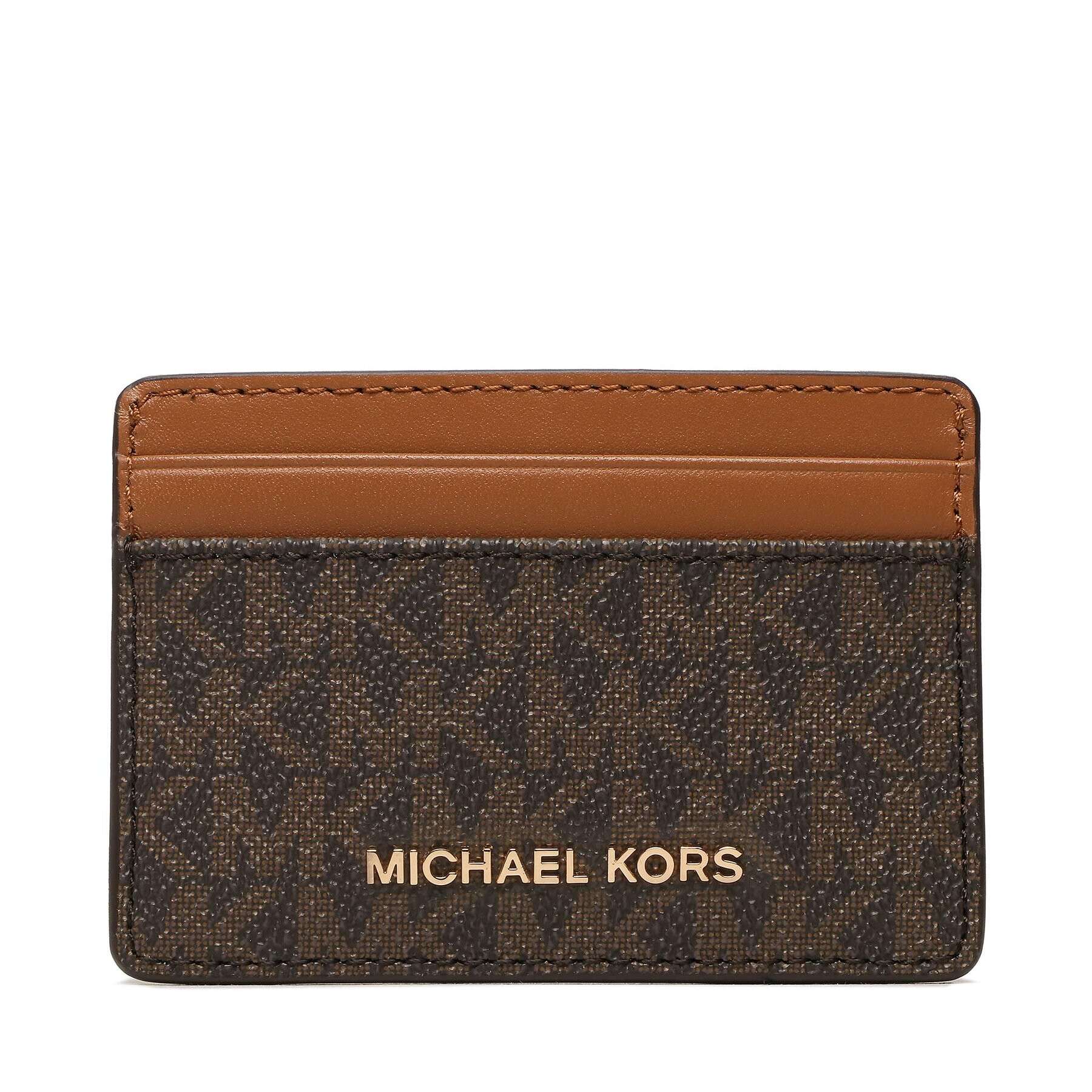 MICHAEL Michael Kors Калъф за кредитни карти Jet Set 34F1GJ6D0B Кафяв - Pepit.bg