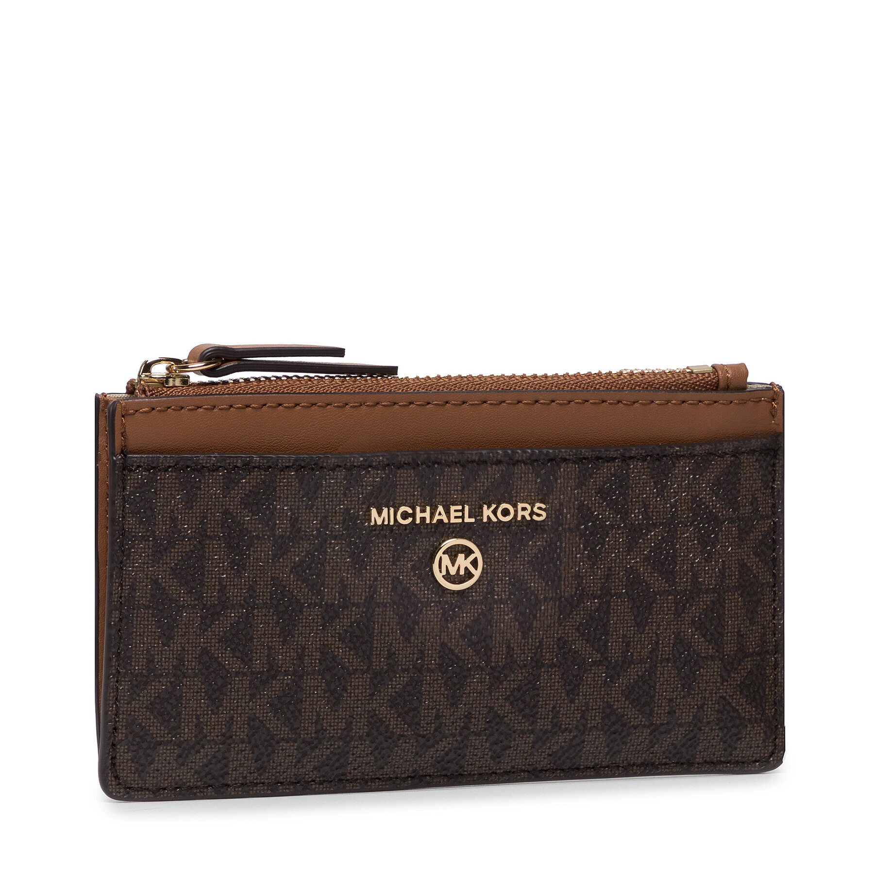 MICHAEL Michael Kors Калъф за кредитни карти Slim Card Case 34T1GT9D5B Кафяв - Pepit.bg