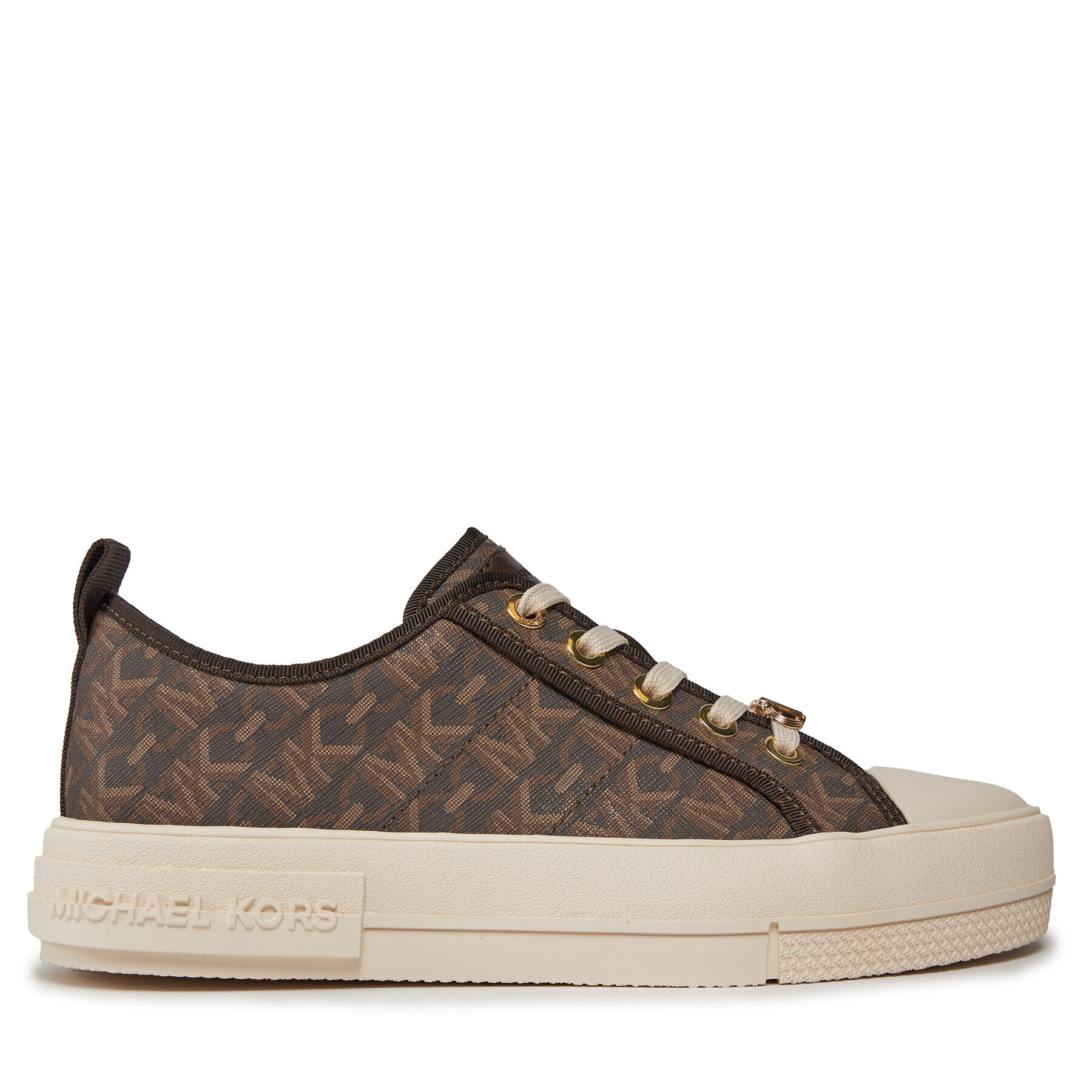 MICHAEL Michael Kors Кецове Evy Lace Up 43H3EYFS1B Кафяв - Pepit.bg