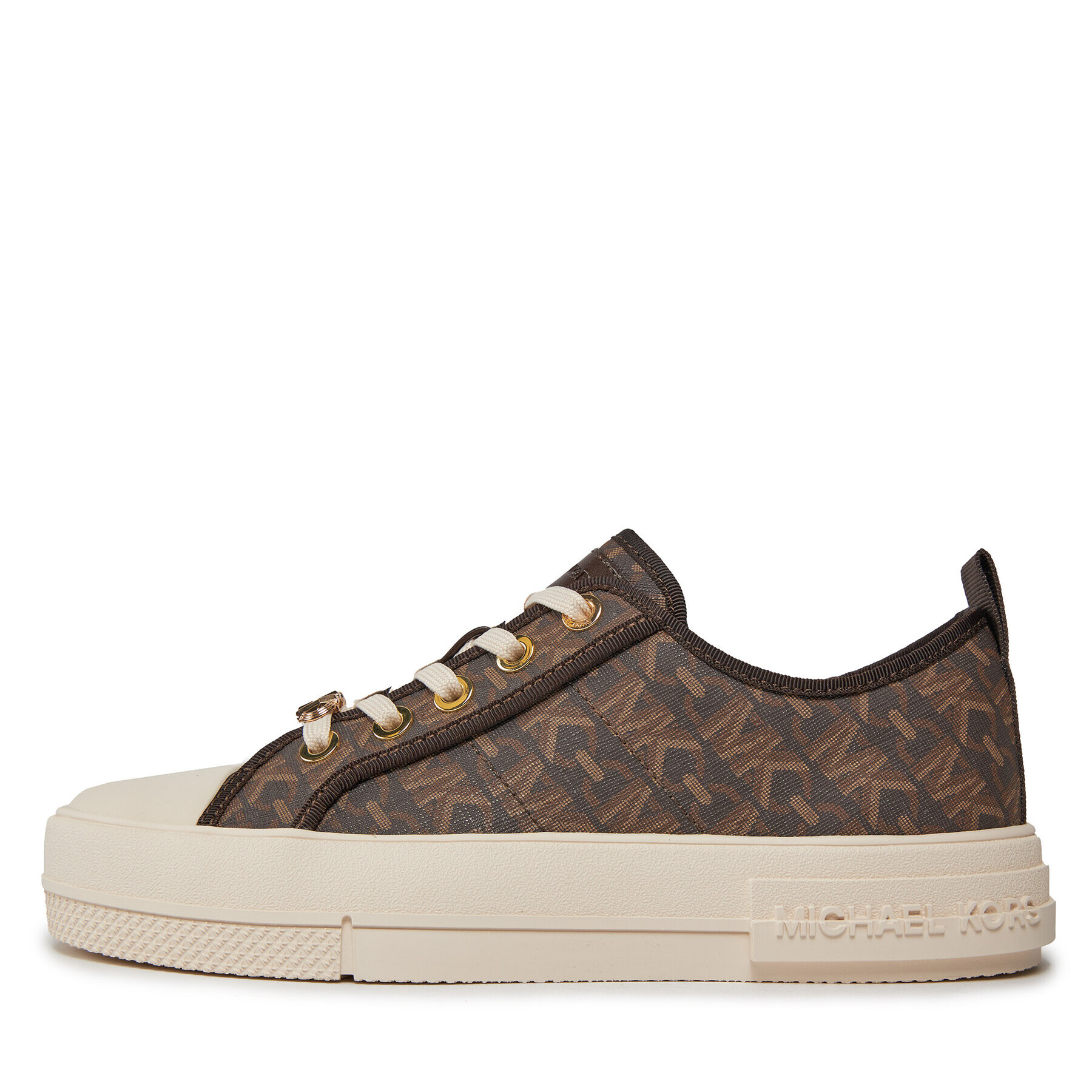 MICHAEL Michael Kors Кецове Evy Lace Up 43H3EYFS1B Кафяв - Pepit.bg