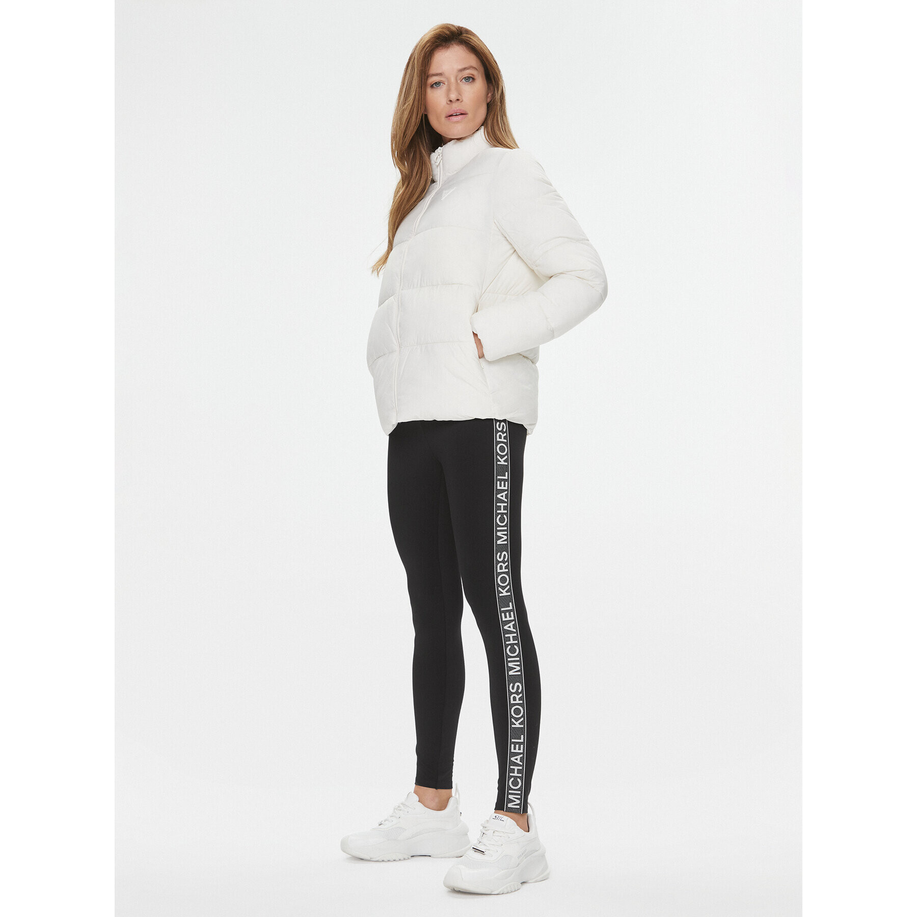 MICHAEL Michael Kors Клин Logo Tape MF330IH1RE Черен Slim Fit - Pepit.bg