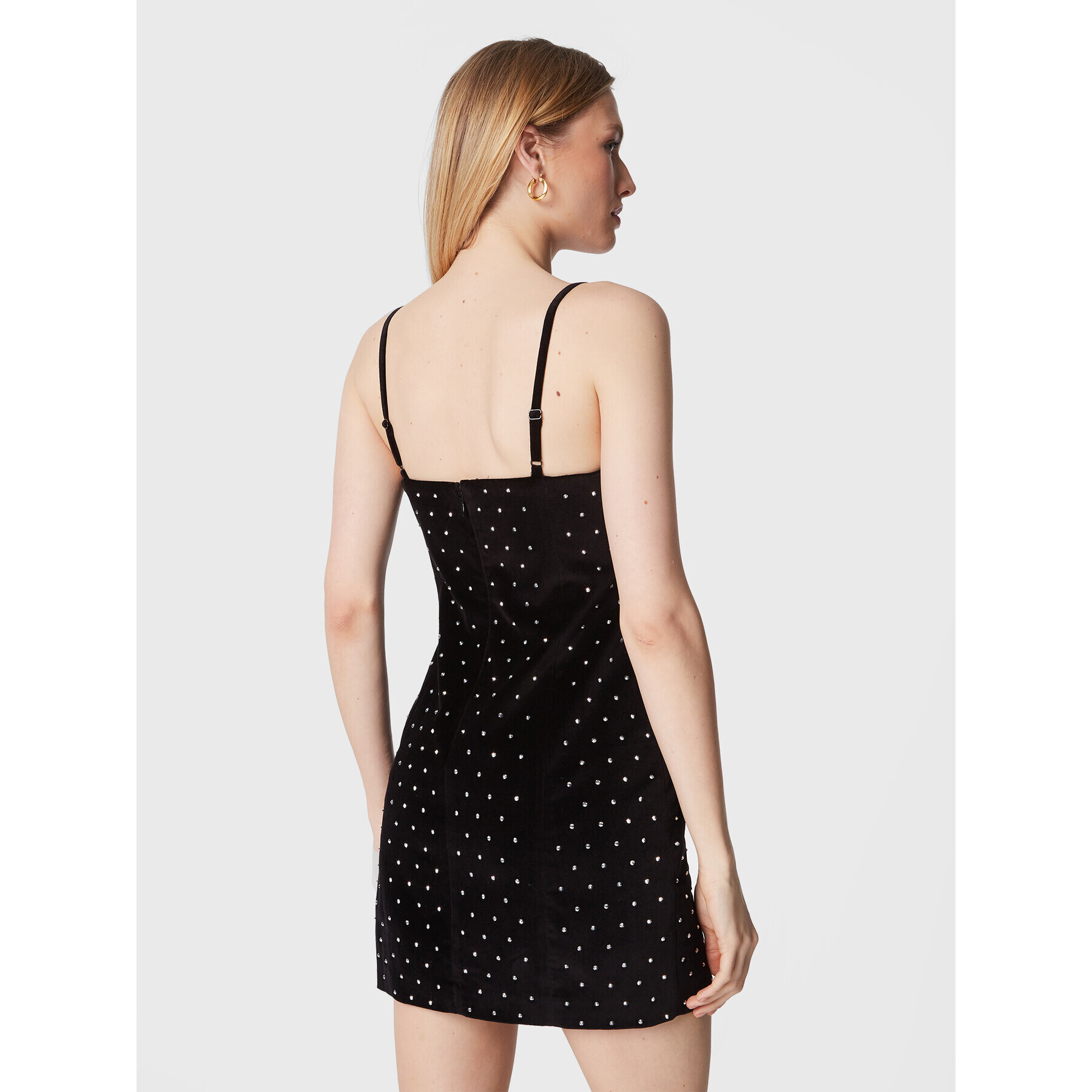 MICHAEL Michael Kors Коктейлна рокля Embellished Bustier MF2819W6LN Черен Slim Fit - Pepit.bg