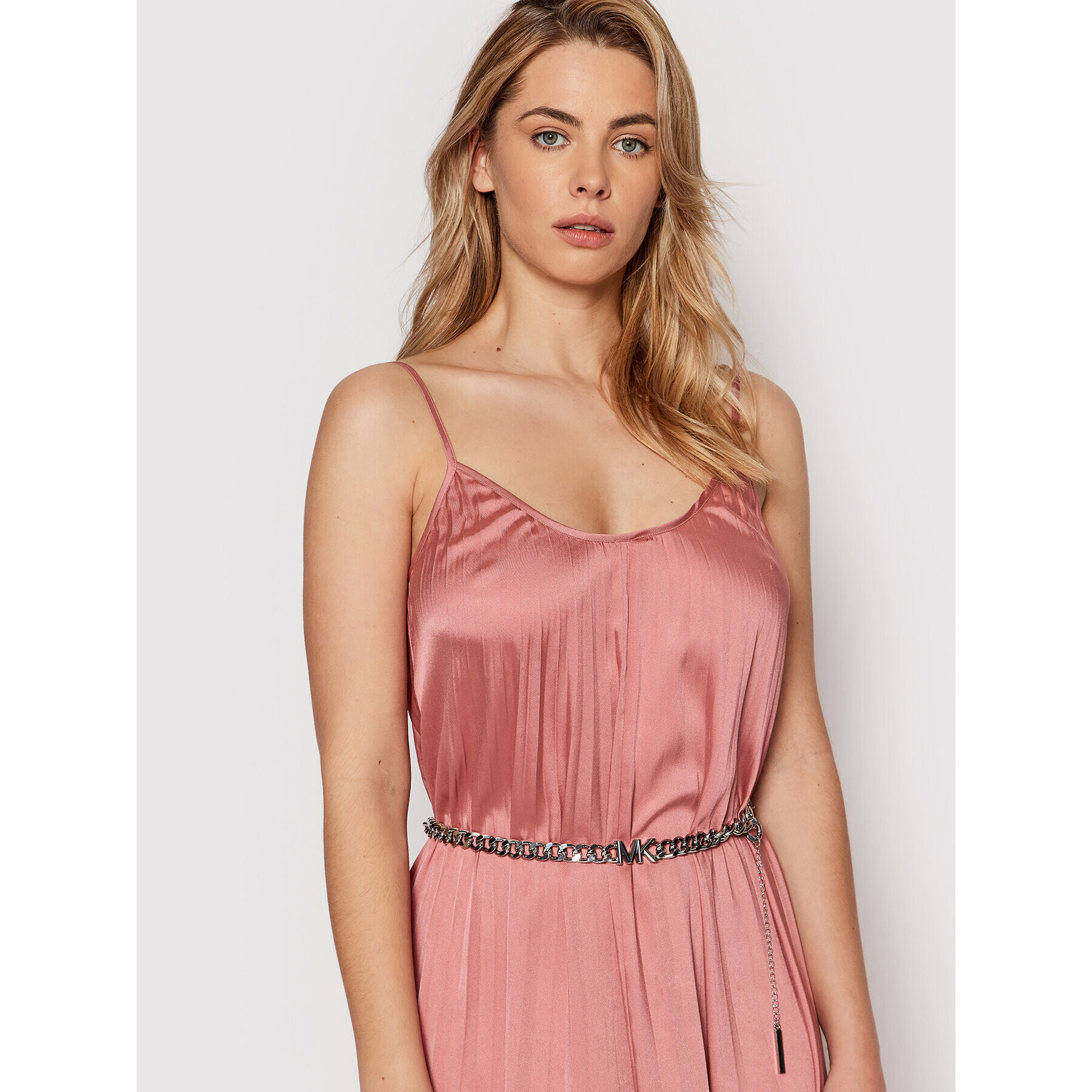 MICHAEL Michael Kors Коктейлна рокля MS280Y22GJ Розов Regular Fit - Pepit.bg
