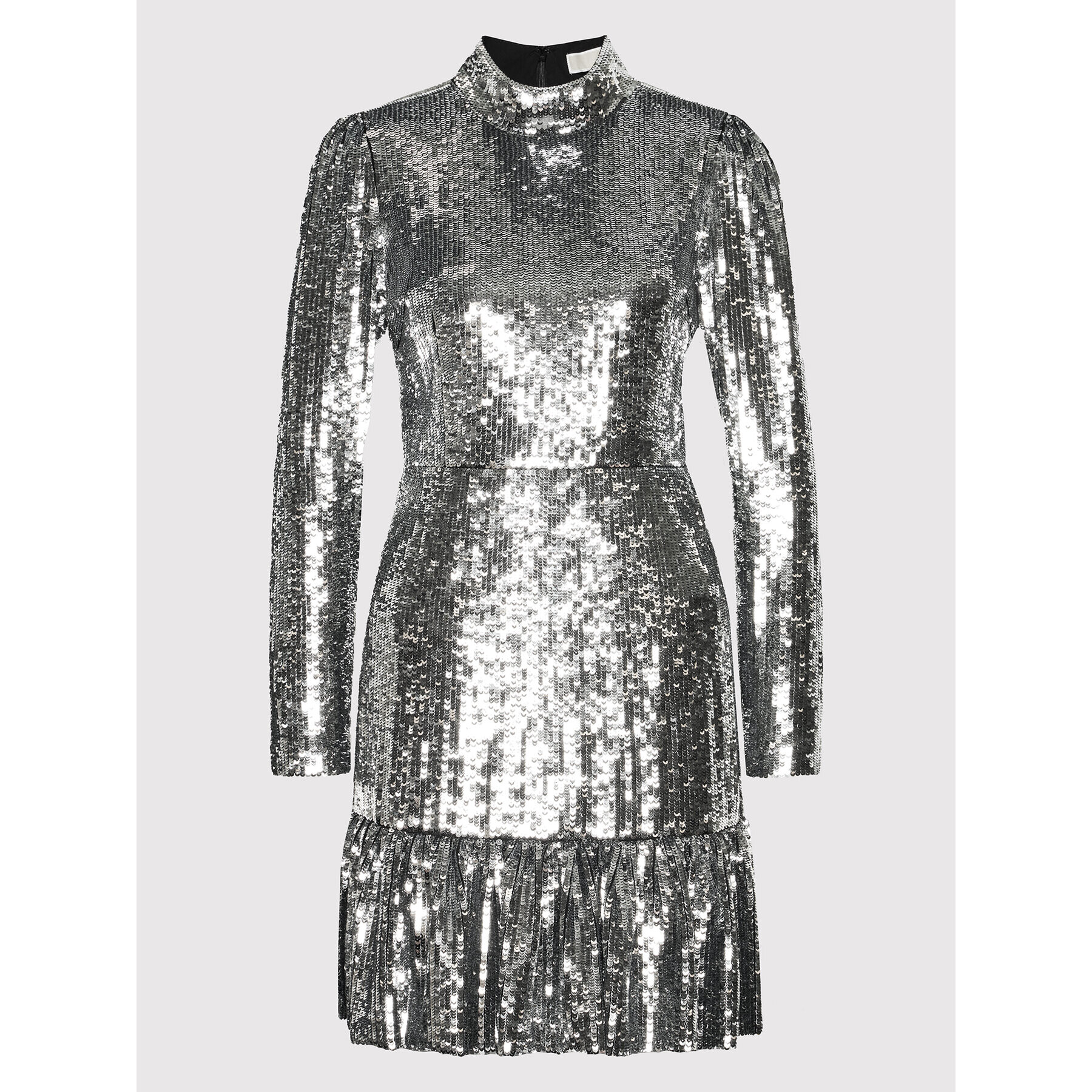 MICHAEL Michael Kors Коктейлна рокля Sequined Georgette MF180P67R3 Сребрист Regular Fit - Pepit.bg