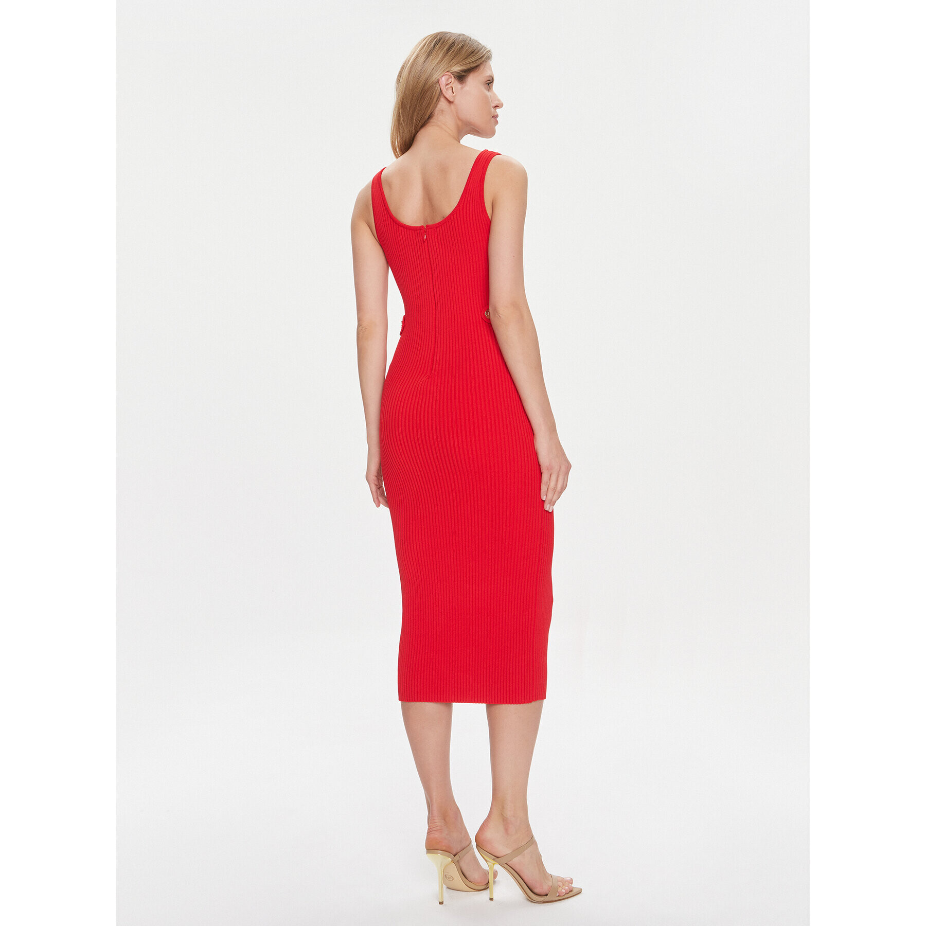MICHAEL Michael Kors Лятна рокля MR4822C33D Червен Slim Fit - Pepit.bg