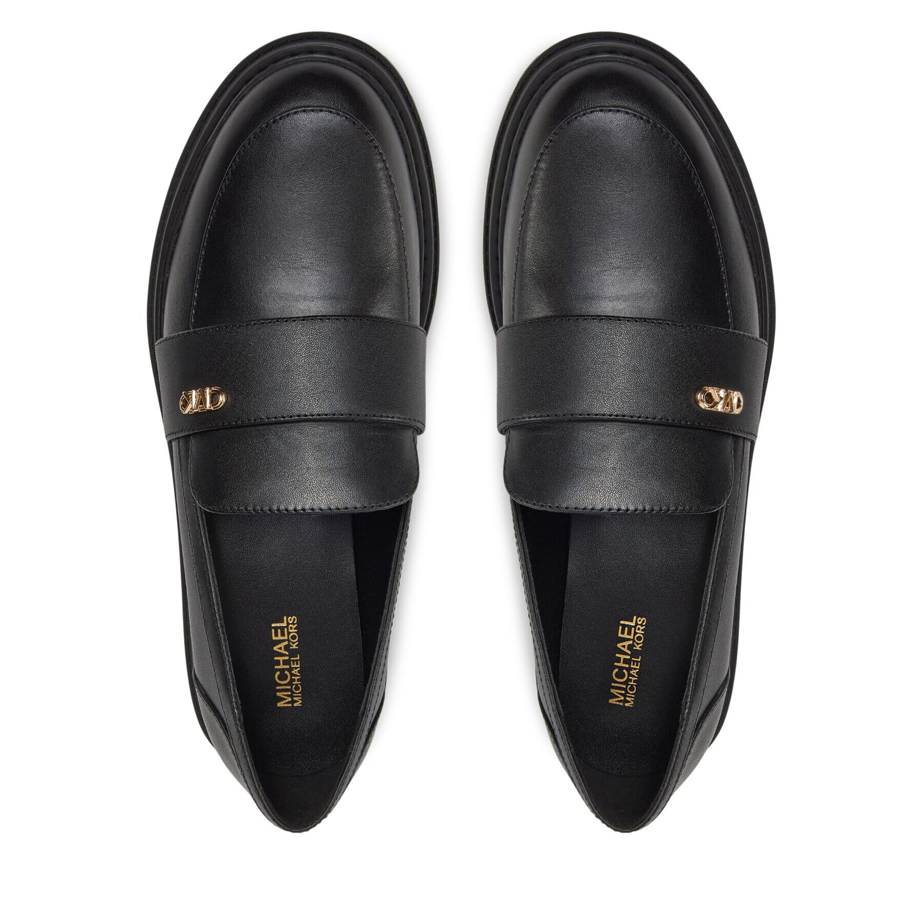 MICHAEL Michael Kors лоуфъри с дебела подметка Parker Lug Loafer 40H3PKFP1L Черен - Pepit.bg