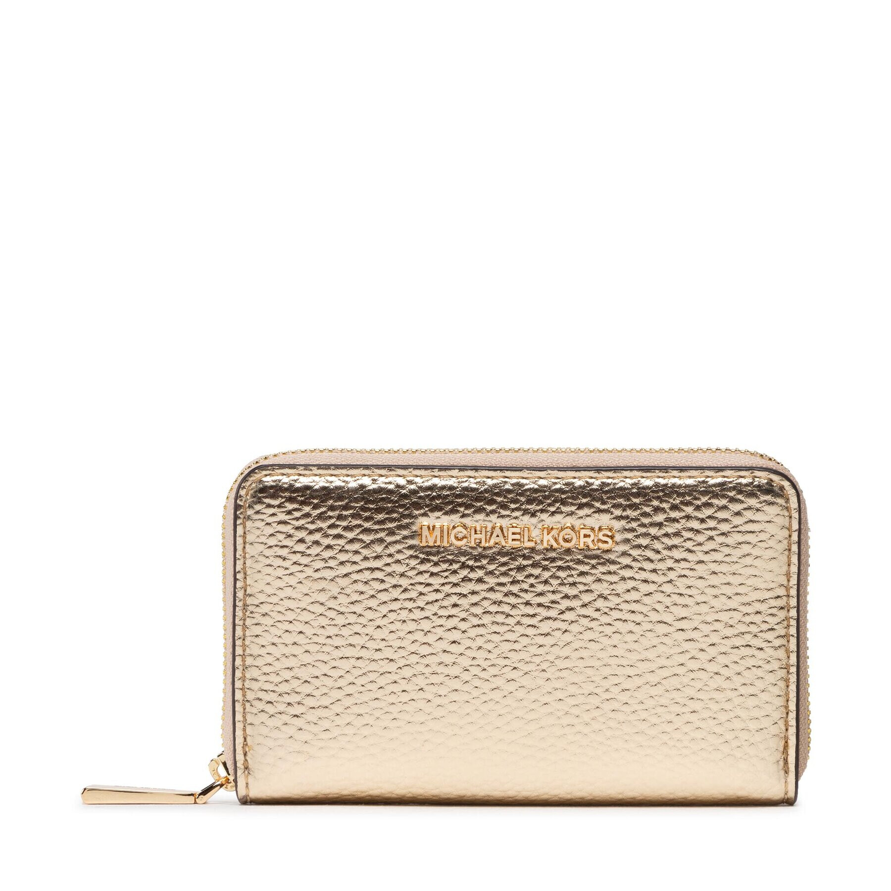 MICHAEL Michael Kors Малък дамски портфейл Jet Set 34F2GJ6D1M Златист - Pepit.bg