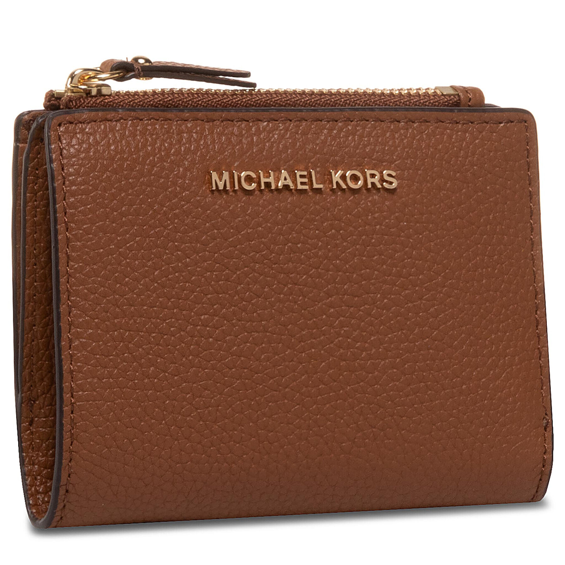 MICHAEL Michael Kors Малък дамски портфейл Jet Set 34F9GJ6F2L Кафяв - Pepit.bg