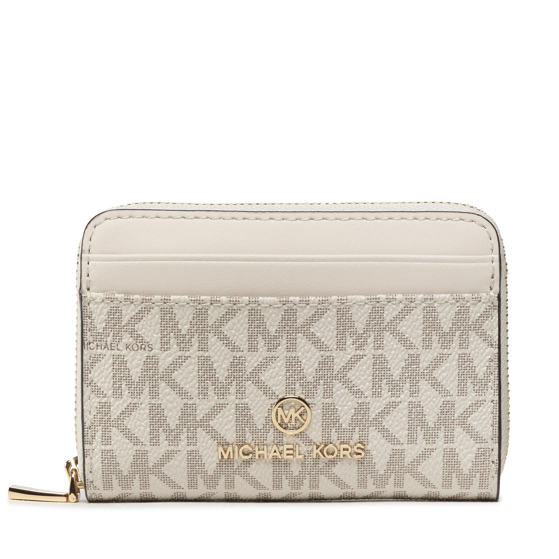 MICHAEL Michael Kors Малък дамски портфейл Jet Set Charm 34H1GT9Z1B Бежов - Pepit.bg