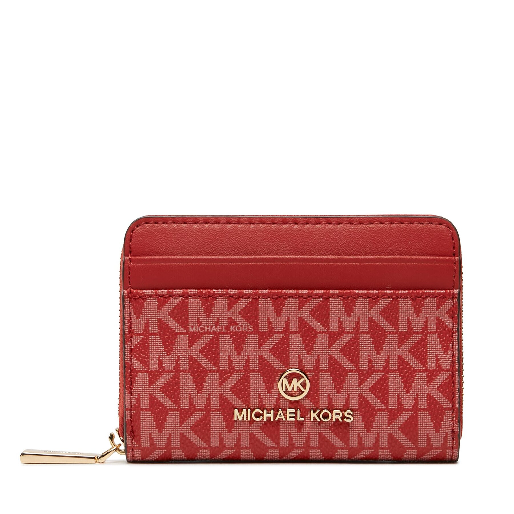 MICHAEL Michael Kors Малък дамски портфейл Jet Set Charm 34H1GT9Z1B Червен - Pepit.bg