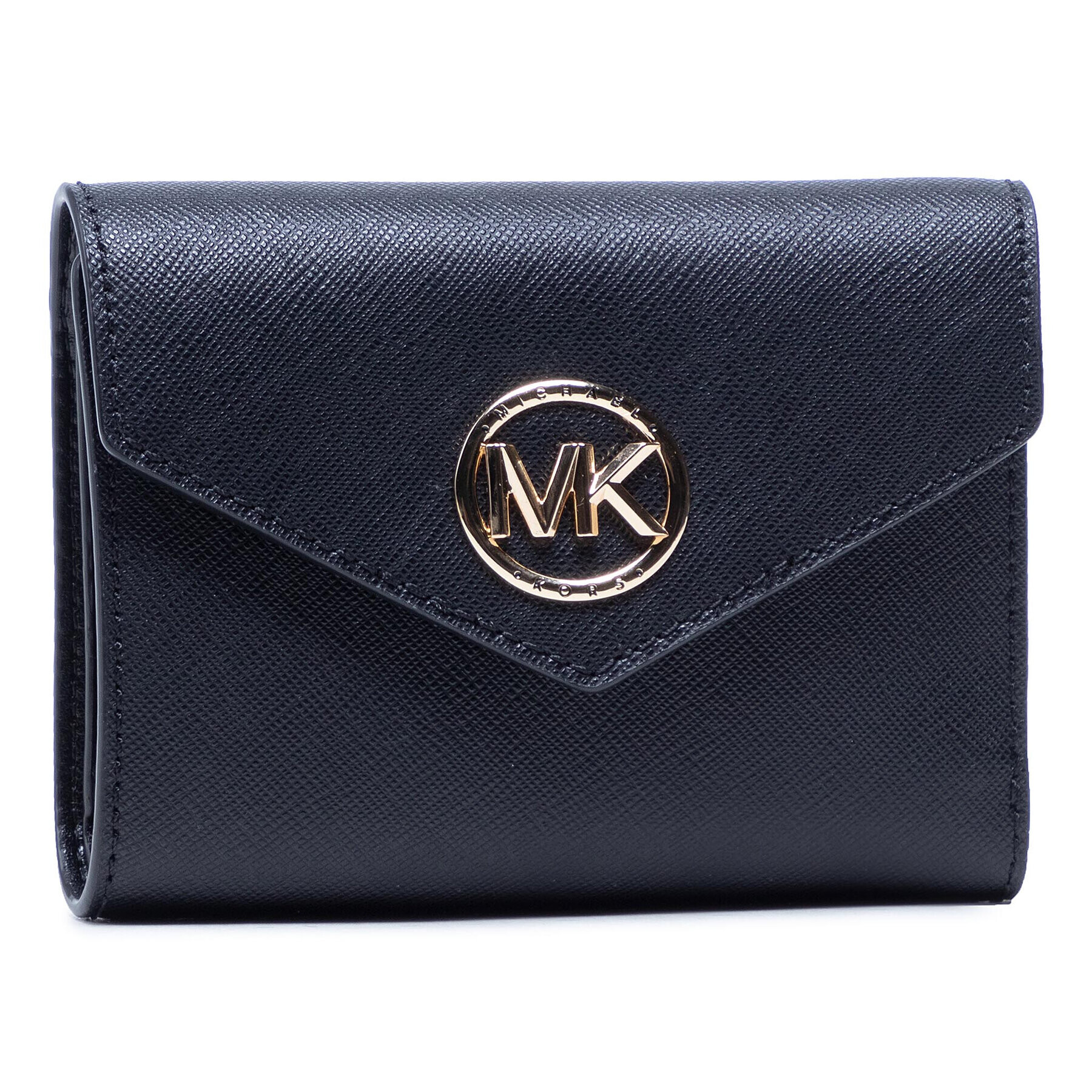 MICHAEL Michael Kors Малък дамски портфейл Carmen 34S1GNME6L Черен - Pepit.bg