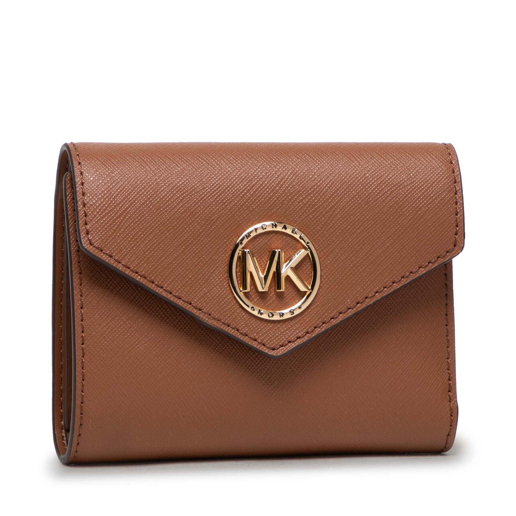 MICHAEL Michael Kors Малък дамски портфейл Carmen 34S1GNME6L Кафяв - Pepit.bg