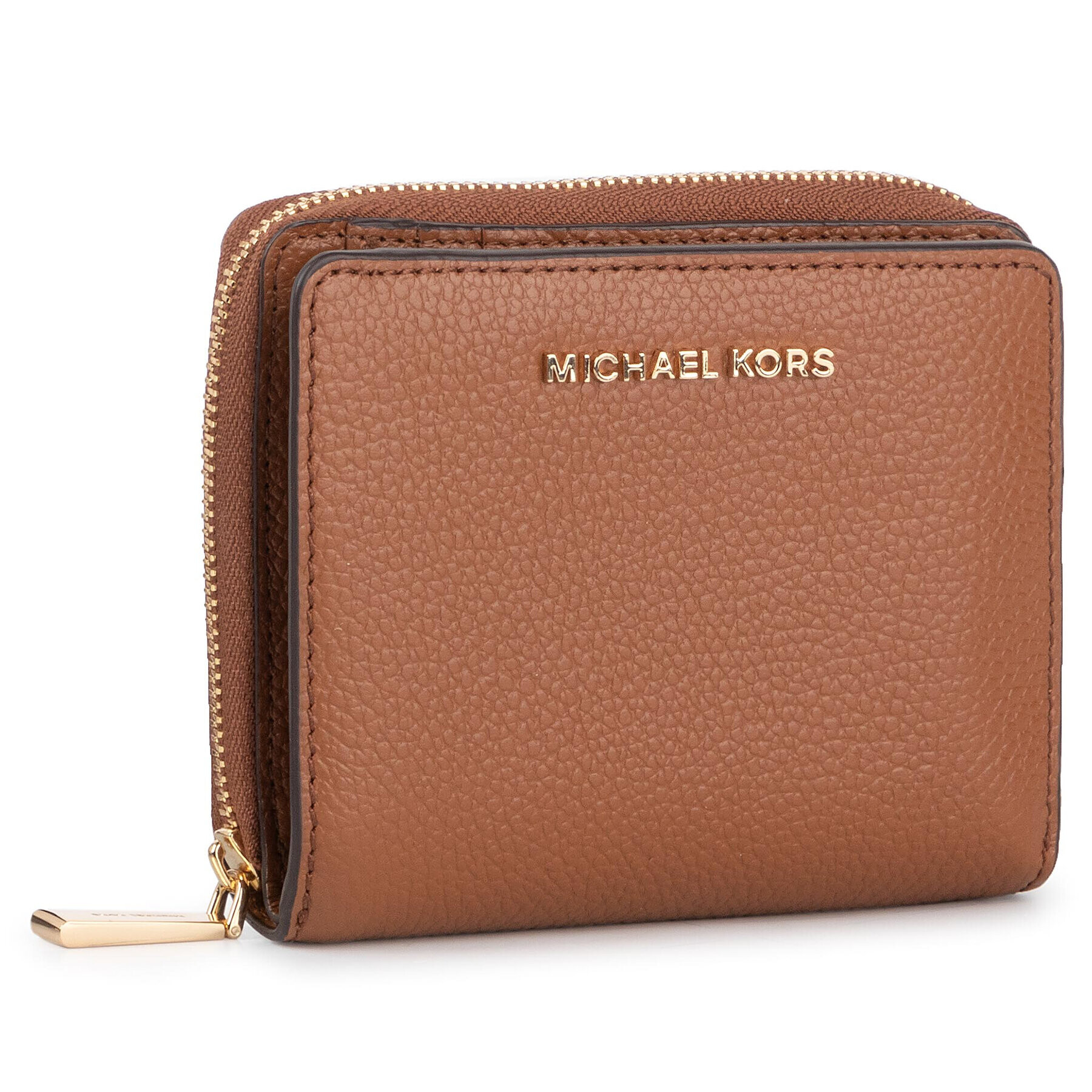 MICHAEL Michael Kors Малък дамски портфейл Jet Set 34F9GJ6Z8L Кафяв - Pepit.bg