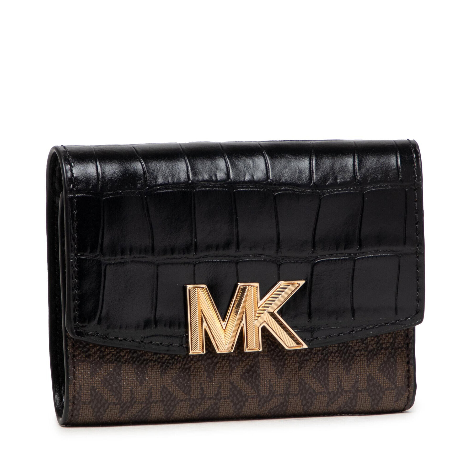 MICHAEL Michael Kors Малък дамски портфейл Karlie 34F1GCDF8B Кафяв - Pepit.bg