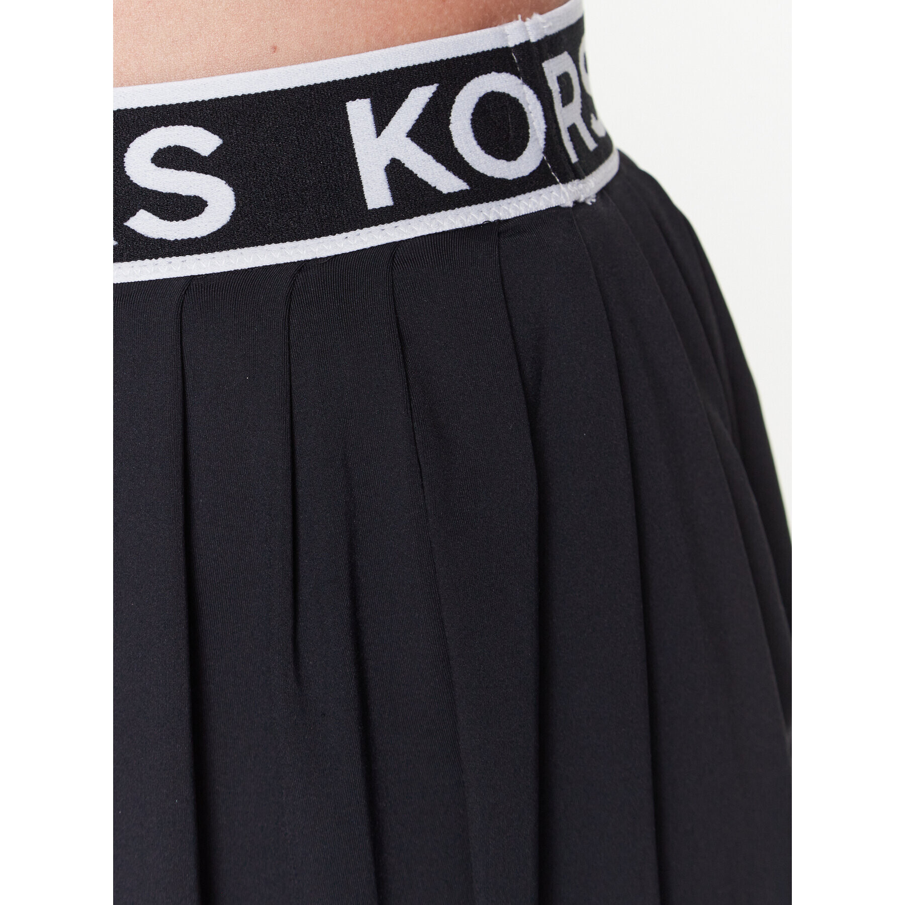 MICHAEL Michael Kors Мини пола Logo Elastics MM2M159 Черен A-Line Fit - Pepit.bg