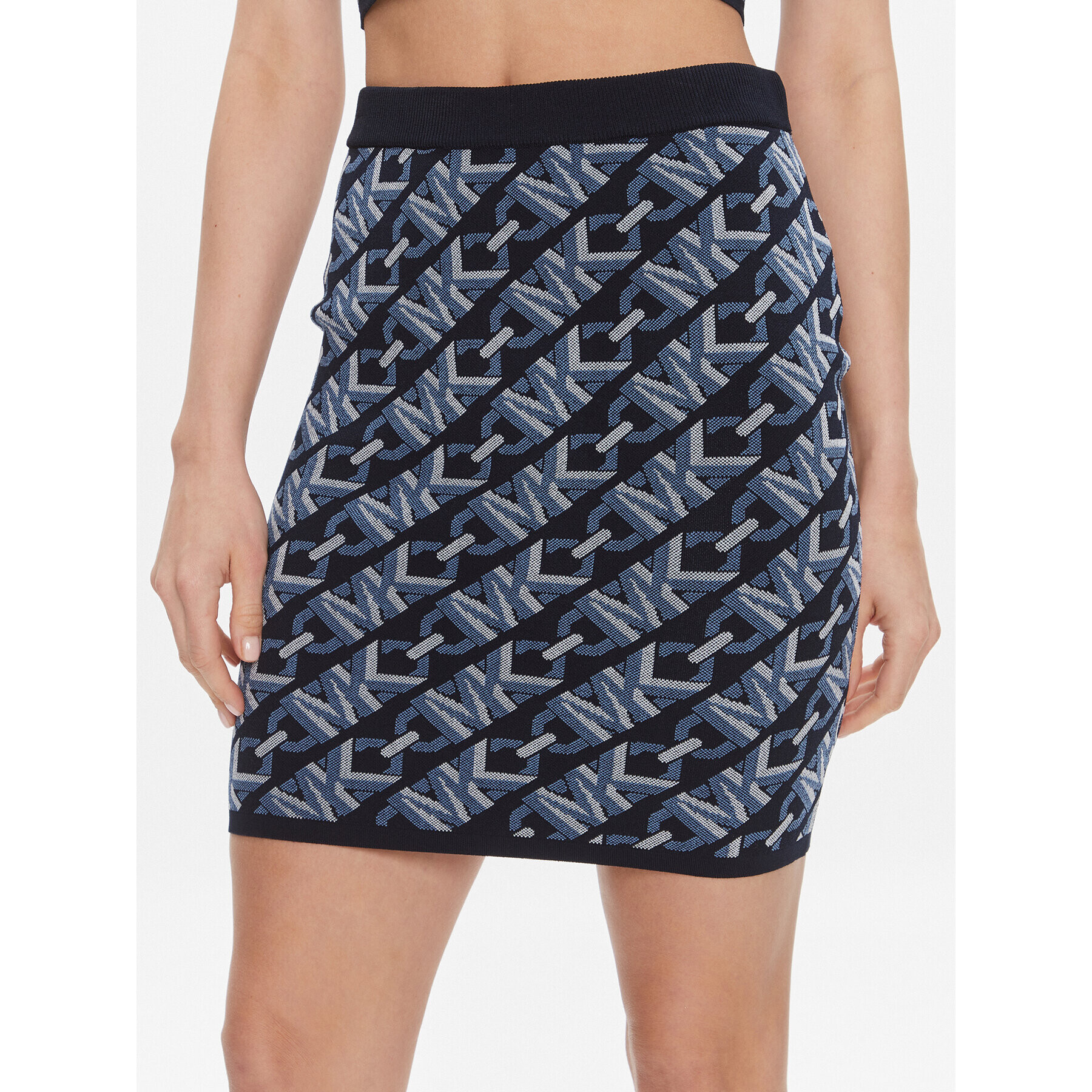 MICHAEL Michael Kors Мини пола MR470BM9Z6 Тъмносин Slim Fit - Pepit.bg