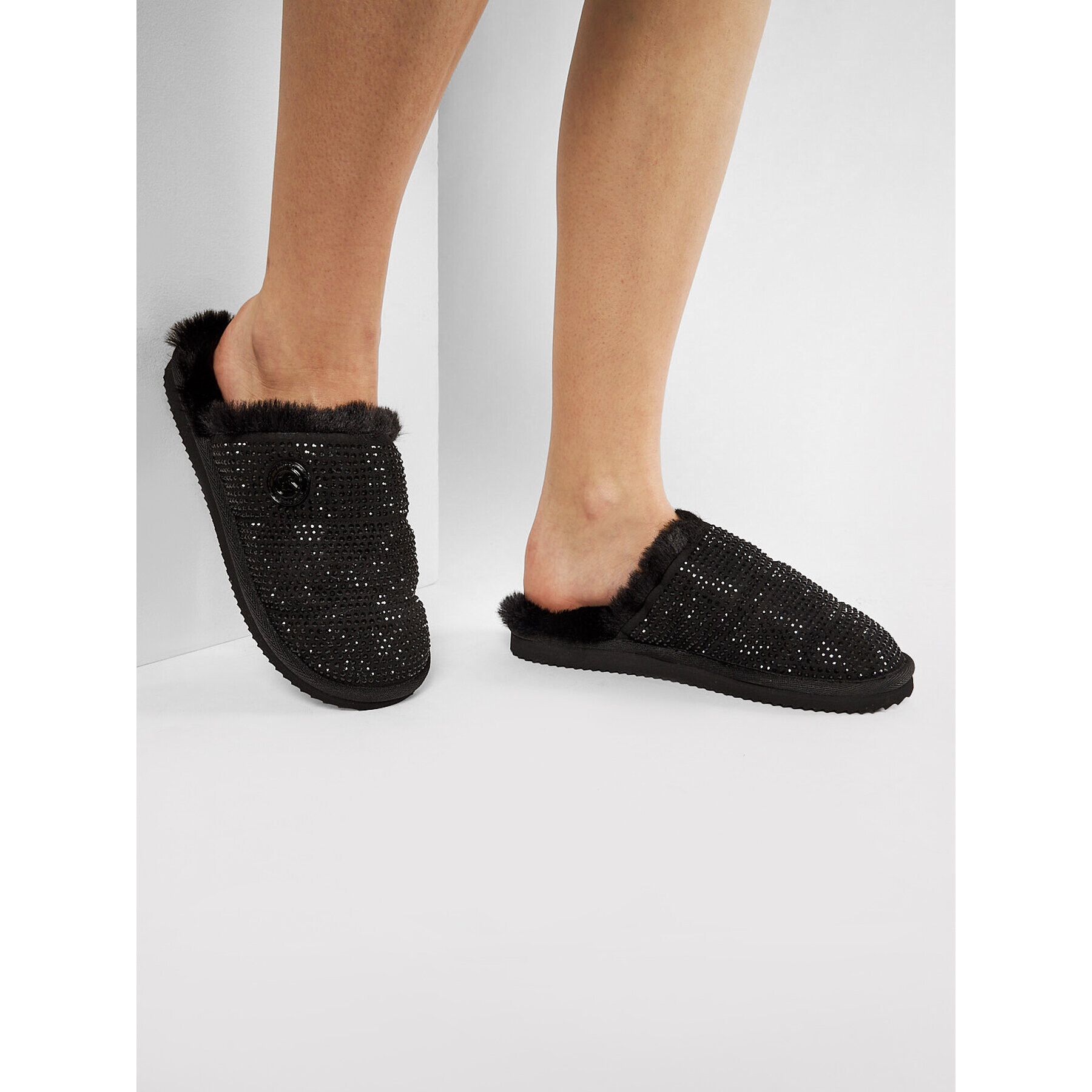 MICHAEL Michael Kors Пантофи Janis Slipper 40R1JAFP2S Черен - Pepit.bg