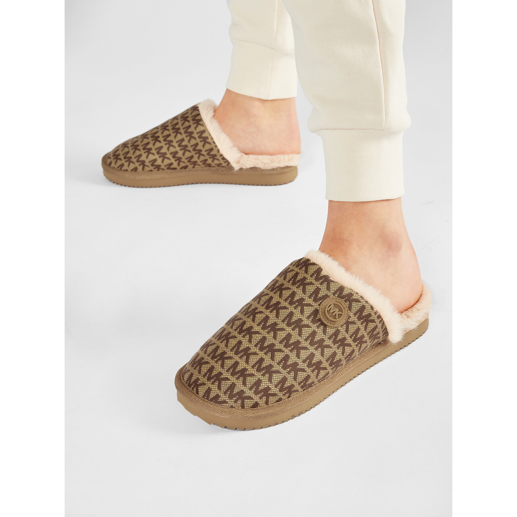 MICHAEL Michael Kors Пантофи Janis Slipper 40R1JAFP2Y Кафяв - Pepit.bg
