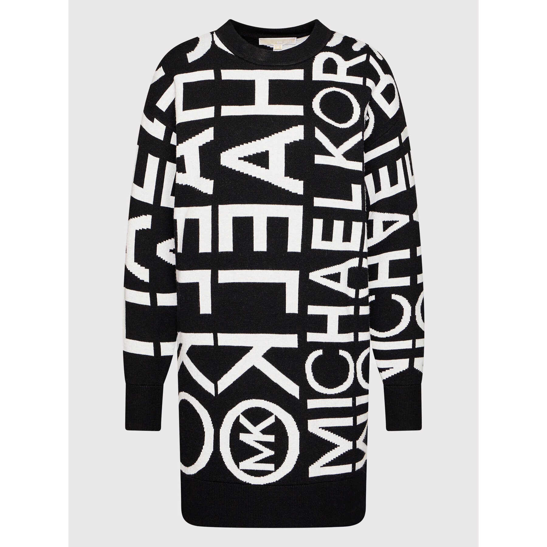MICHAEL Michael Kors Плетена рокля MH180VT4A7 Черен Relaxed Fit - Pepit.bg