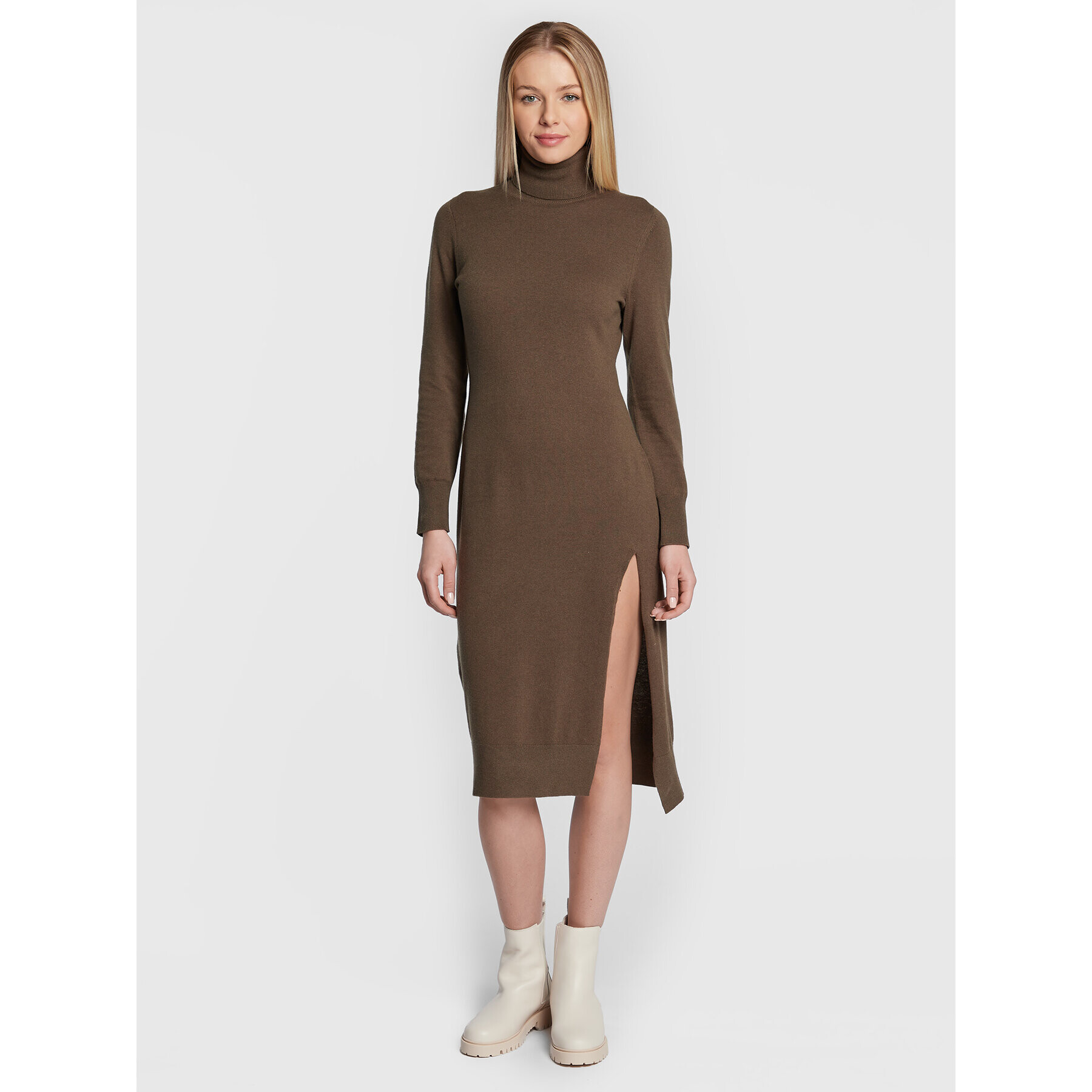 MICHAEL Michael Kors Плетена рокля MU2813ECSN Зелен Regular Fit - Pepit.bg