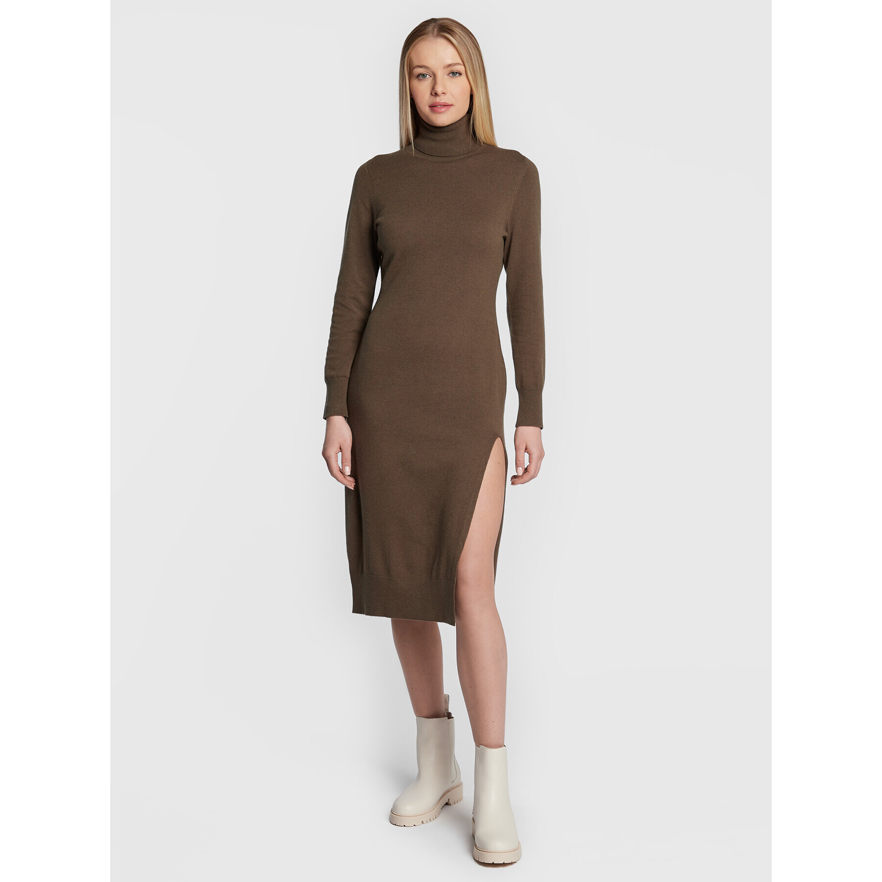 MICHAEL Michael Kors Плетена рокля MU2813ECSN Зелен Regular Fit - Pepit.bg