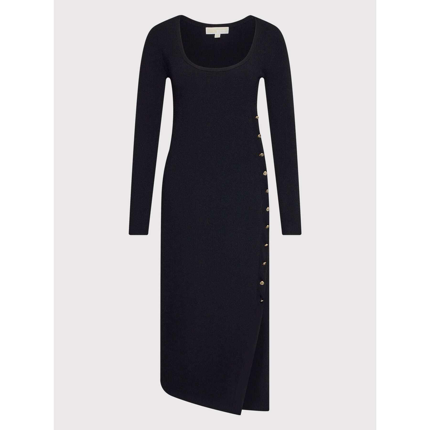 MICHAEL Michael Kors Плетена рокля MU2817U33D Черен Slim Fit - Pepit.bg