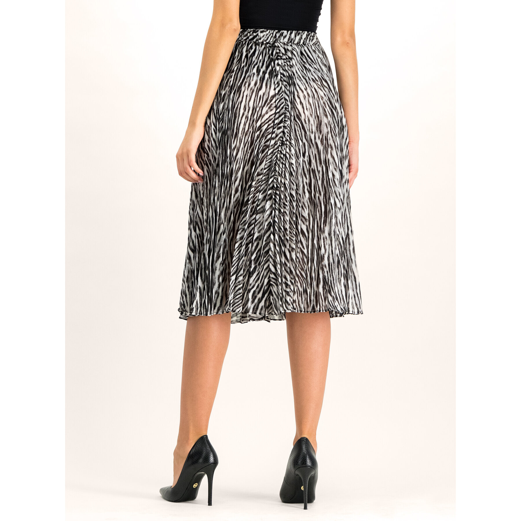 MICHAEL Michael Kors Плисирана пола MF97EZ0CDA Сив Regular Fit - Pepit.bg