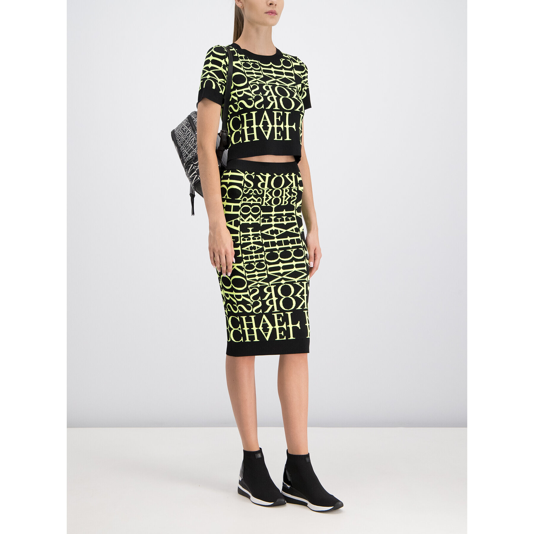 MICHAEL Michael Kors Пола тип молив MU97EZ45ZW Черен Slim Fit - Pepit.bg