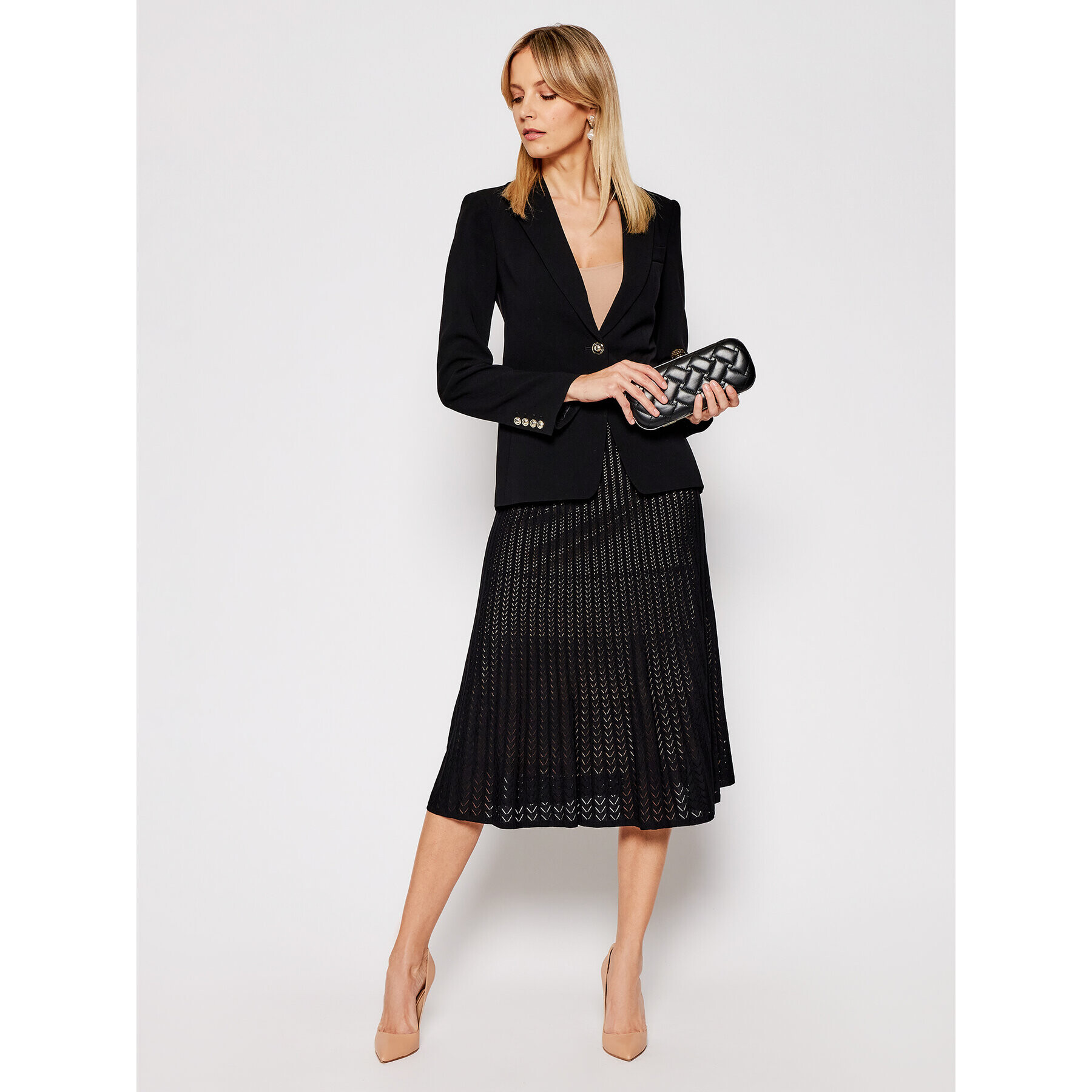 MICHAEL Michael Kors Пола тип трапец MH07F86BFD Черен Regular Fit - Pepit.bg