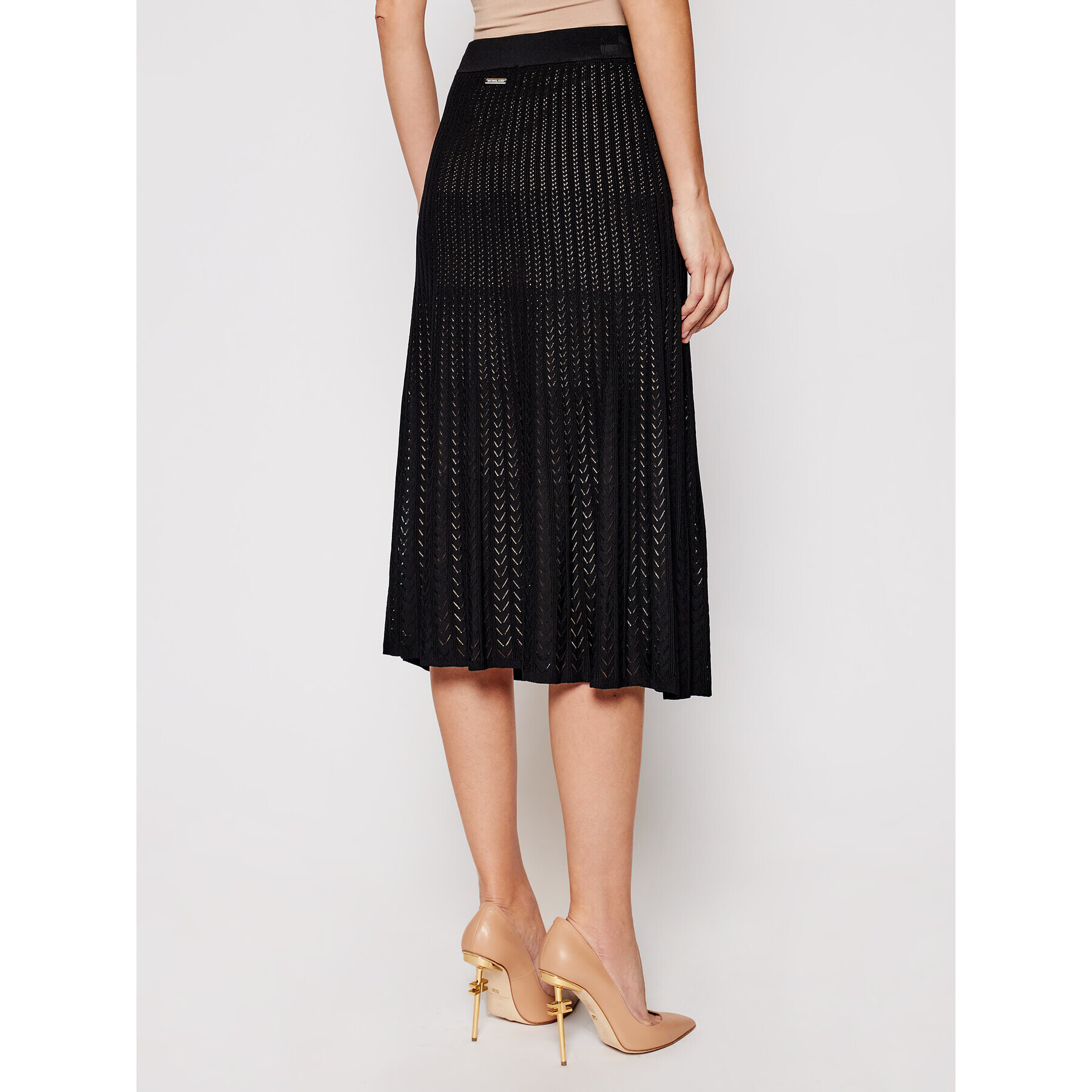MICHAEL Michael Kors Пола тип трапец MH07F86BFD Черен Regular Fit - Pepit.bg