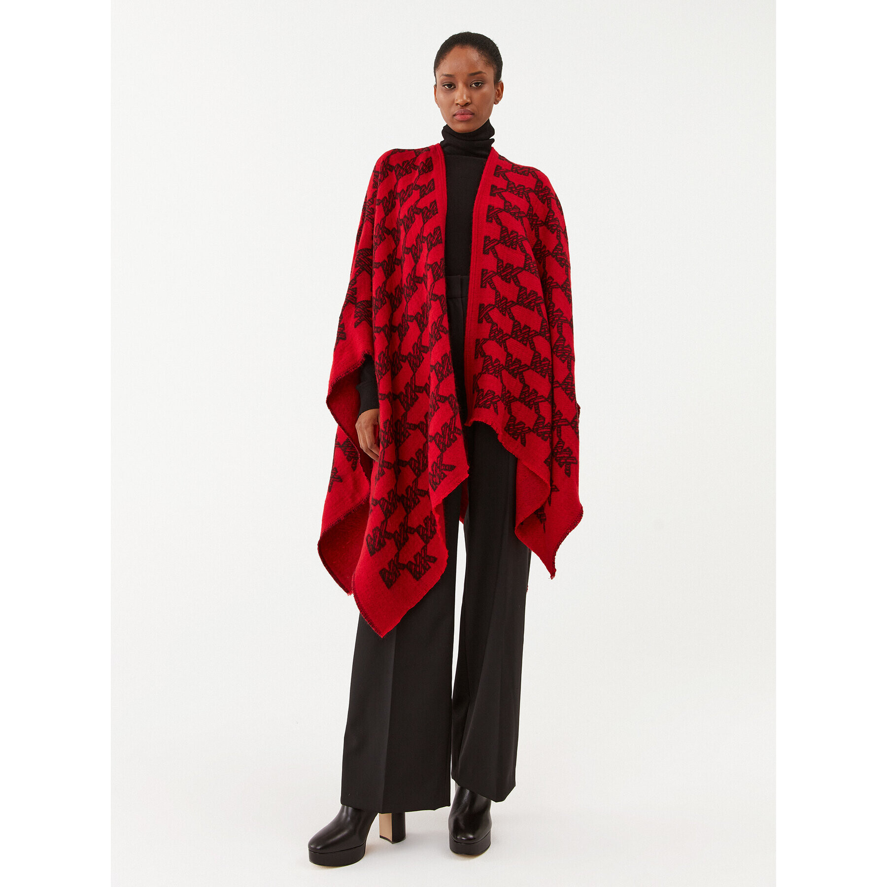 MICHAEL Michael Kors Пончо 29539427 Червен Regular Fit - Pepit.bg