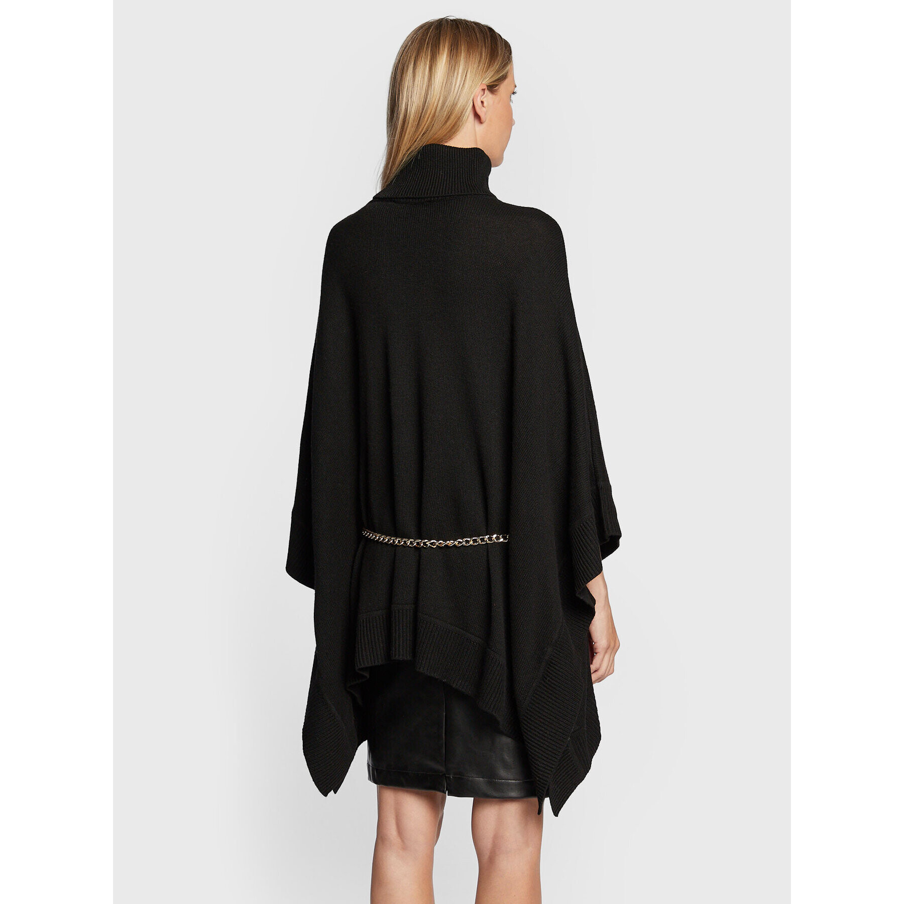 MICHAEL Michael Kors Пончо MF260HNCSN Черен Relaxed Fit - Pepit.bg