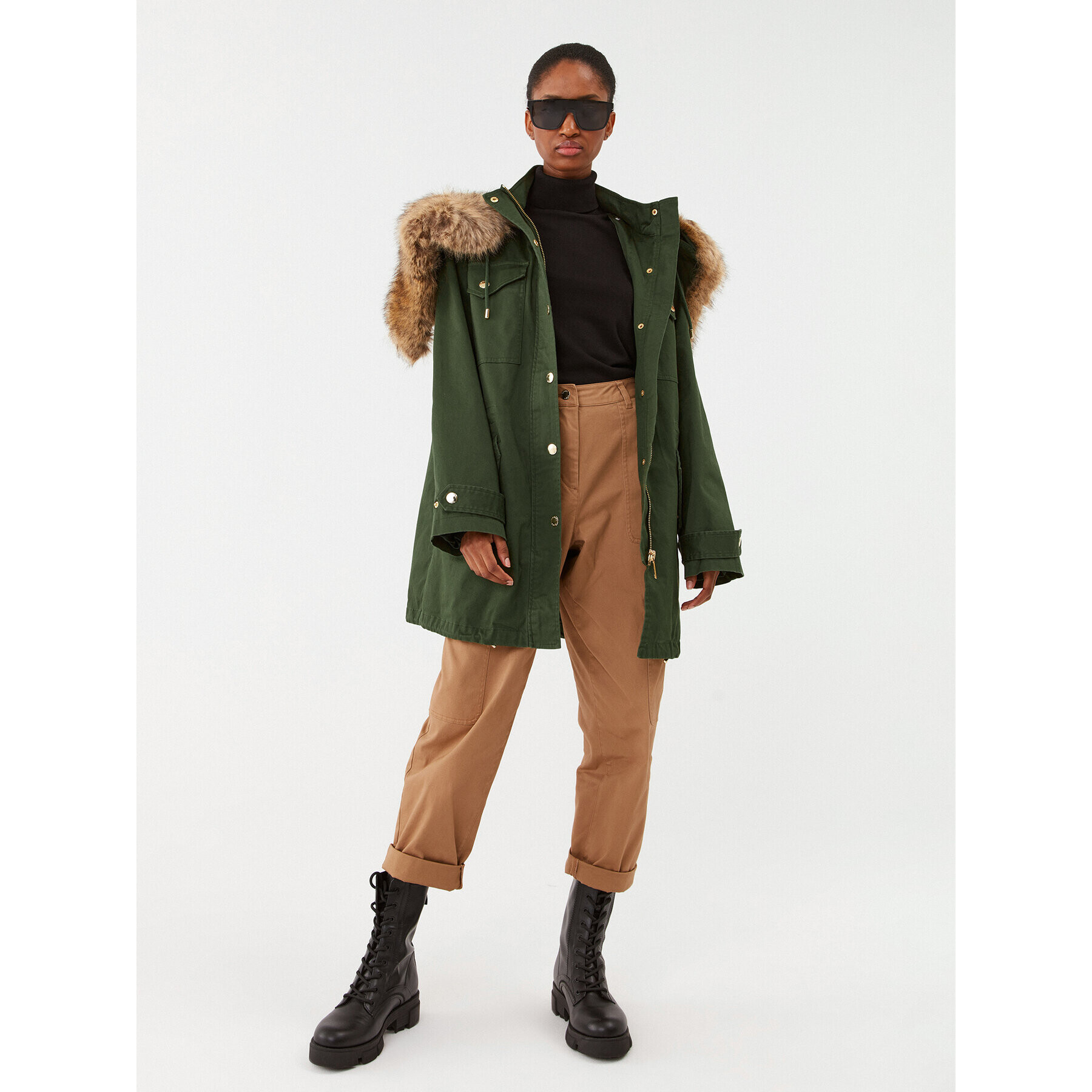 MICHAEL Michael Kors Преходно яке MF320CP3X6 Зелен Regular Fit - Pepit.bg