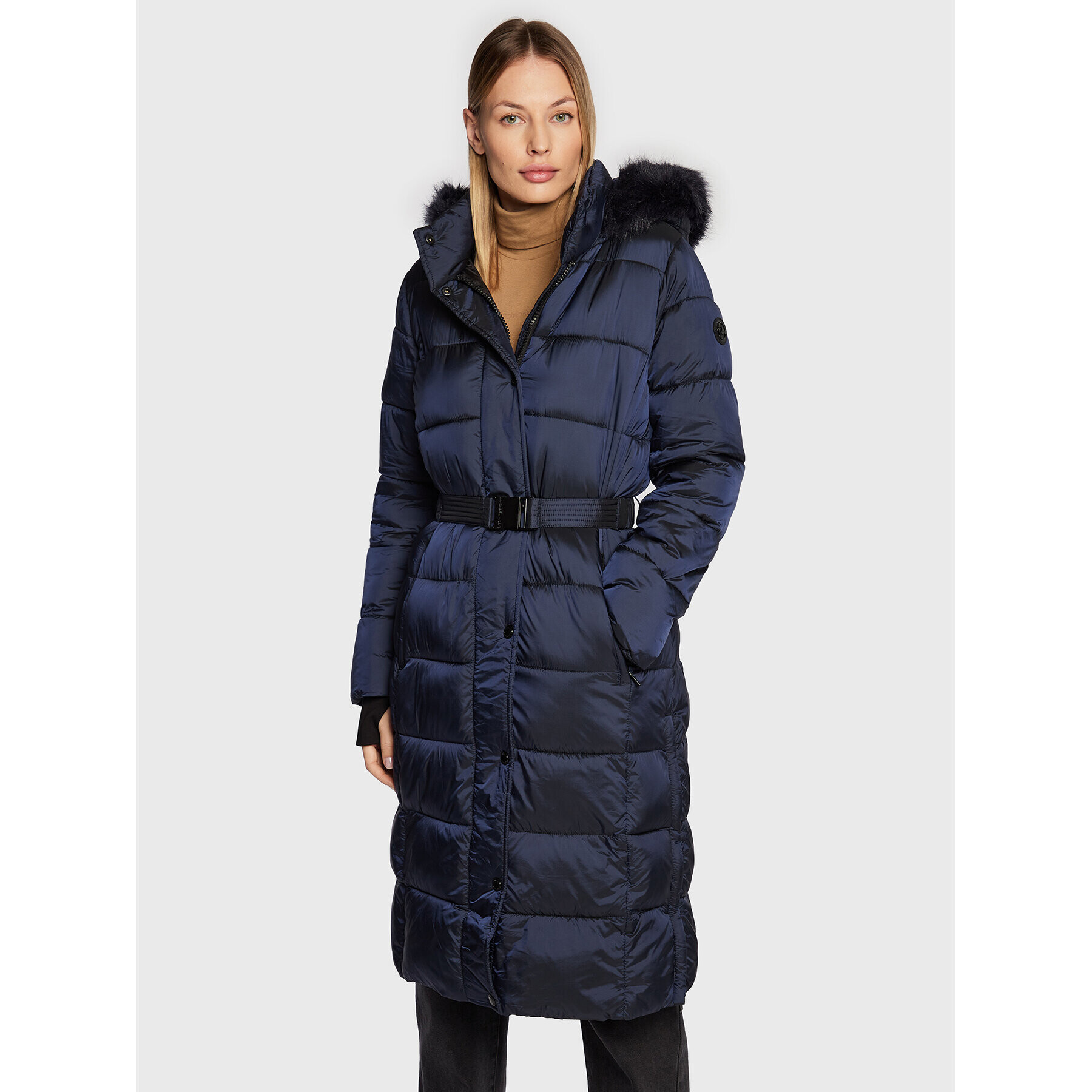 MICHAEL Michael Kors Пухено яке 77Q5741M41 Тъмносин Regular Fit - Pepit.bg