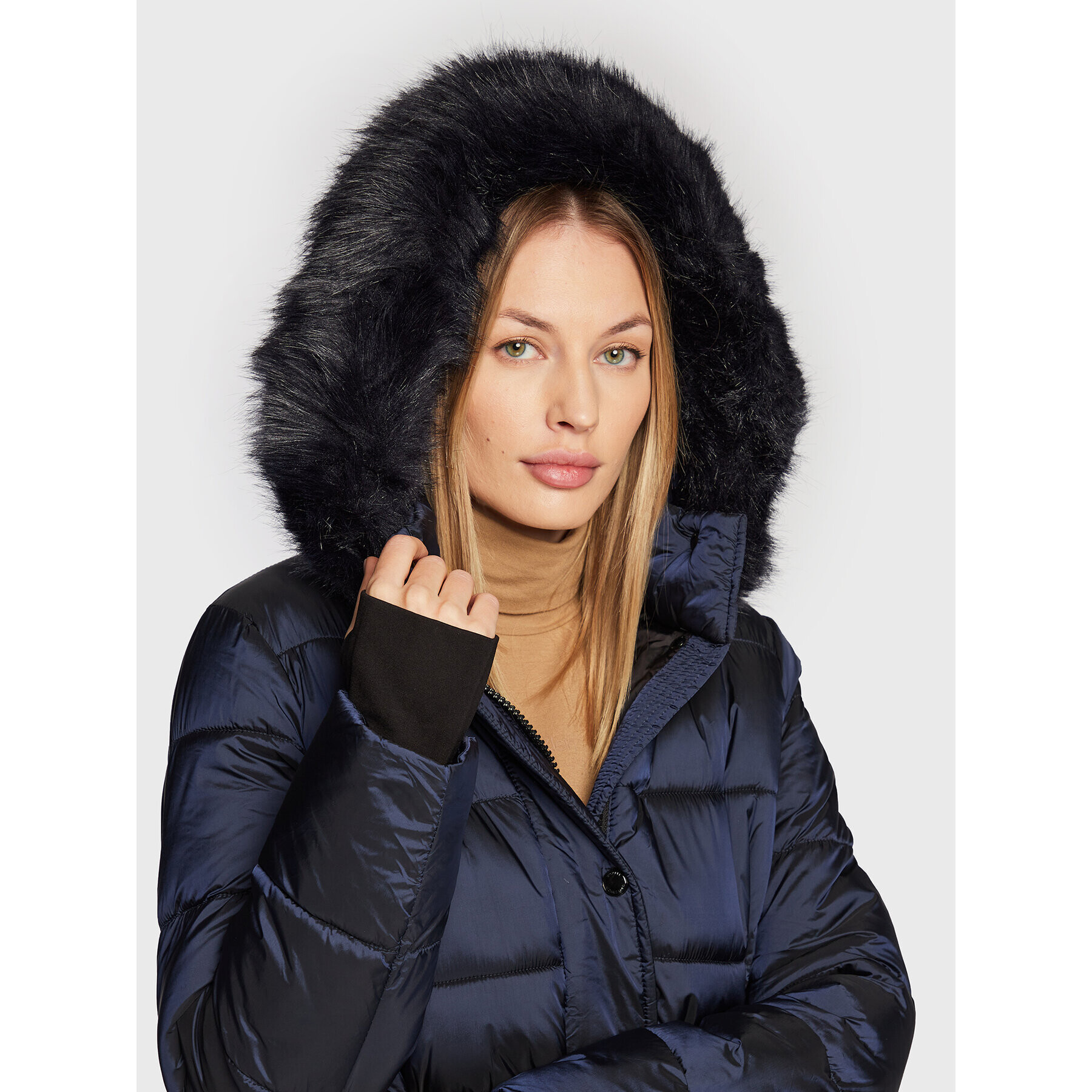 MICHAEL Michael Kors Пухено яке 77Q5741M41 Тъмносин Regular Fit - Pepit.bg