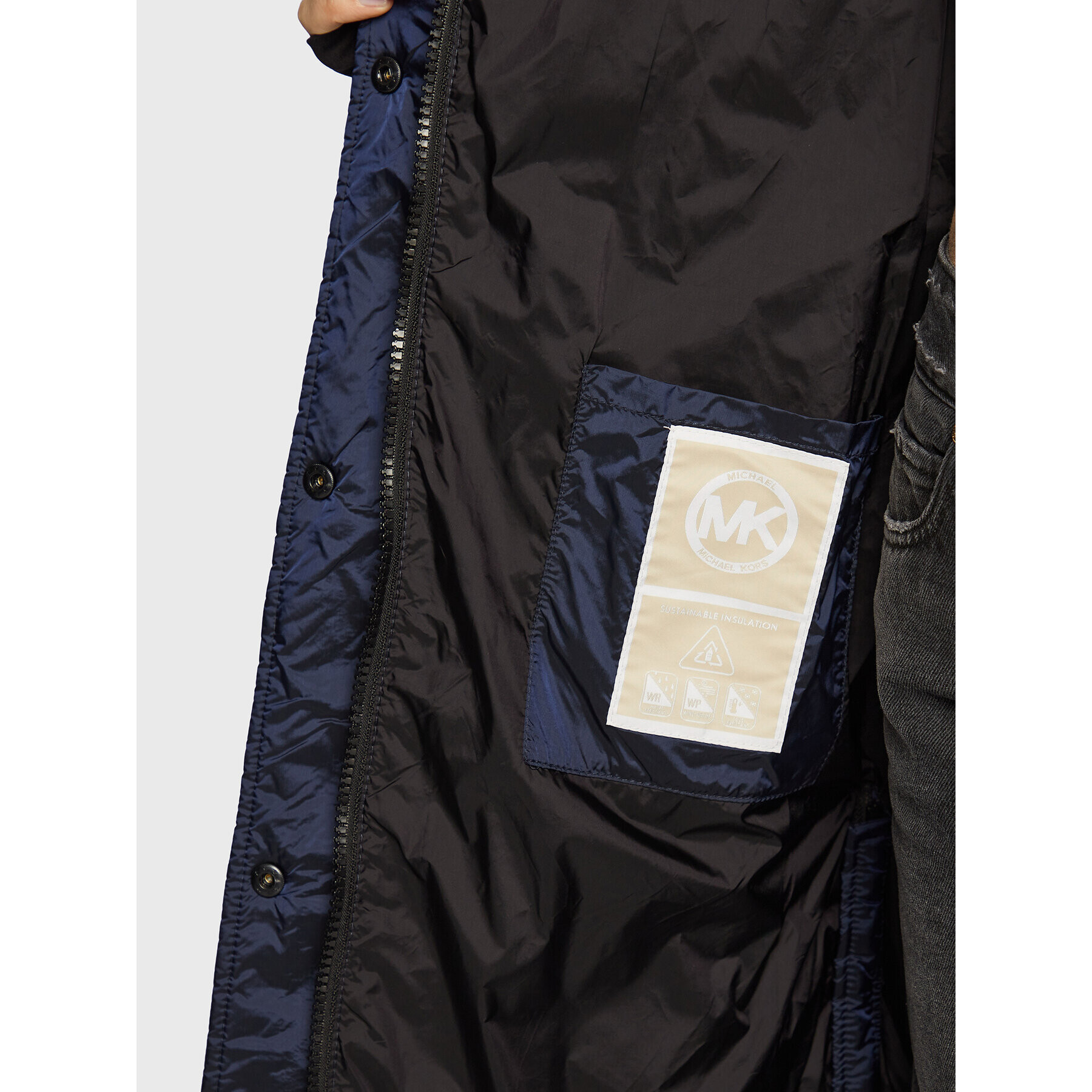 MICHAEL Michael Kors Пухено яке 77Q5741M41 Тъмносин Regular Fit - Pepit.bg
