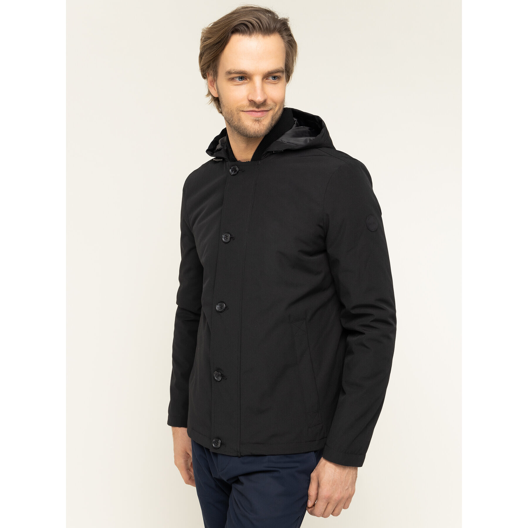 MICHAEL Michael Kors Пухено яке CR92EBP7ZX Черен Regular Fit - Pepit.bg