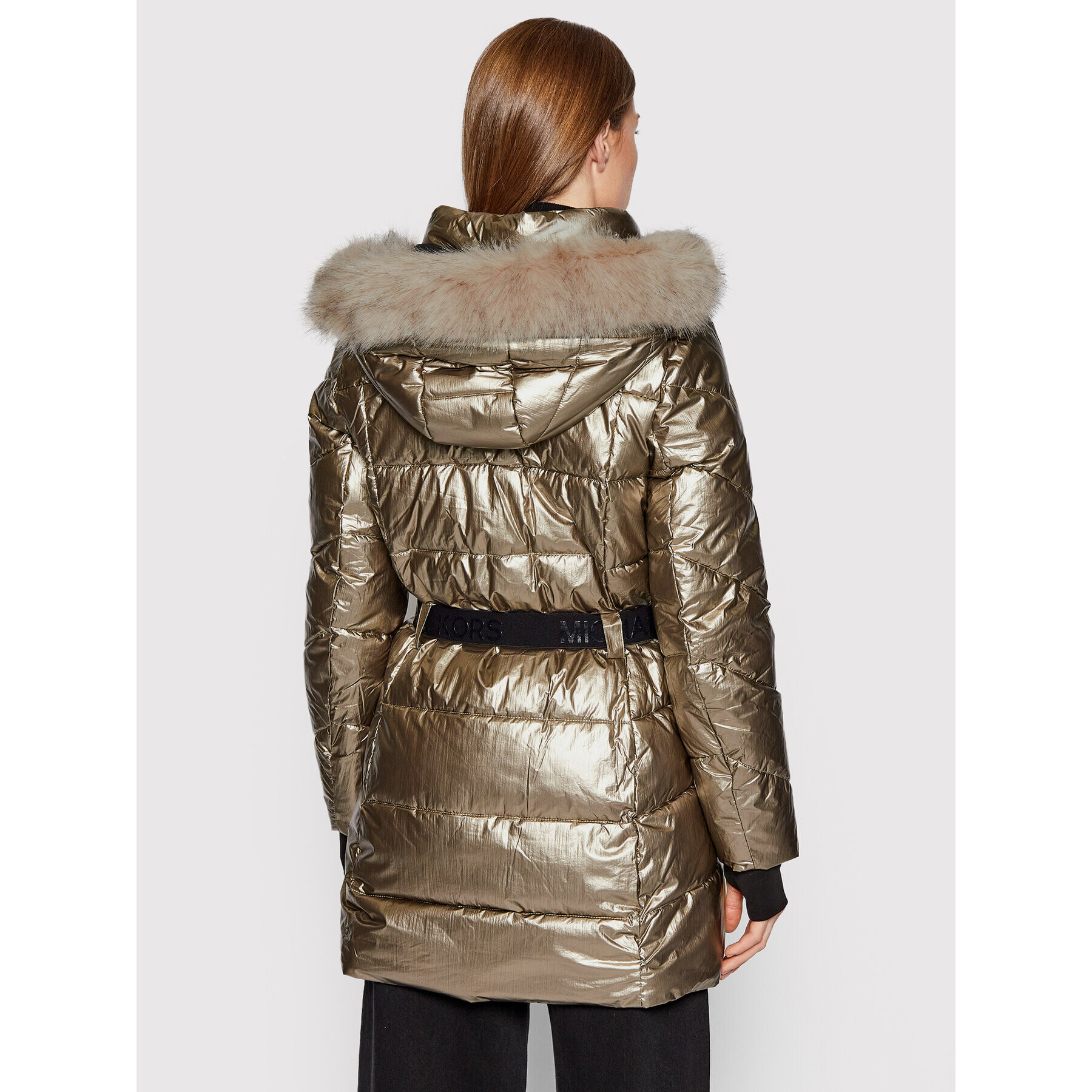 MICHAEL Michael Kors Пухено яке FA421648 Златист Regular Fit - Pepit.bg