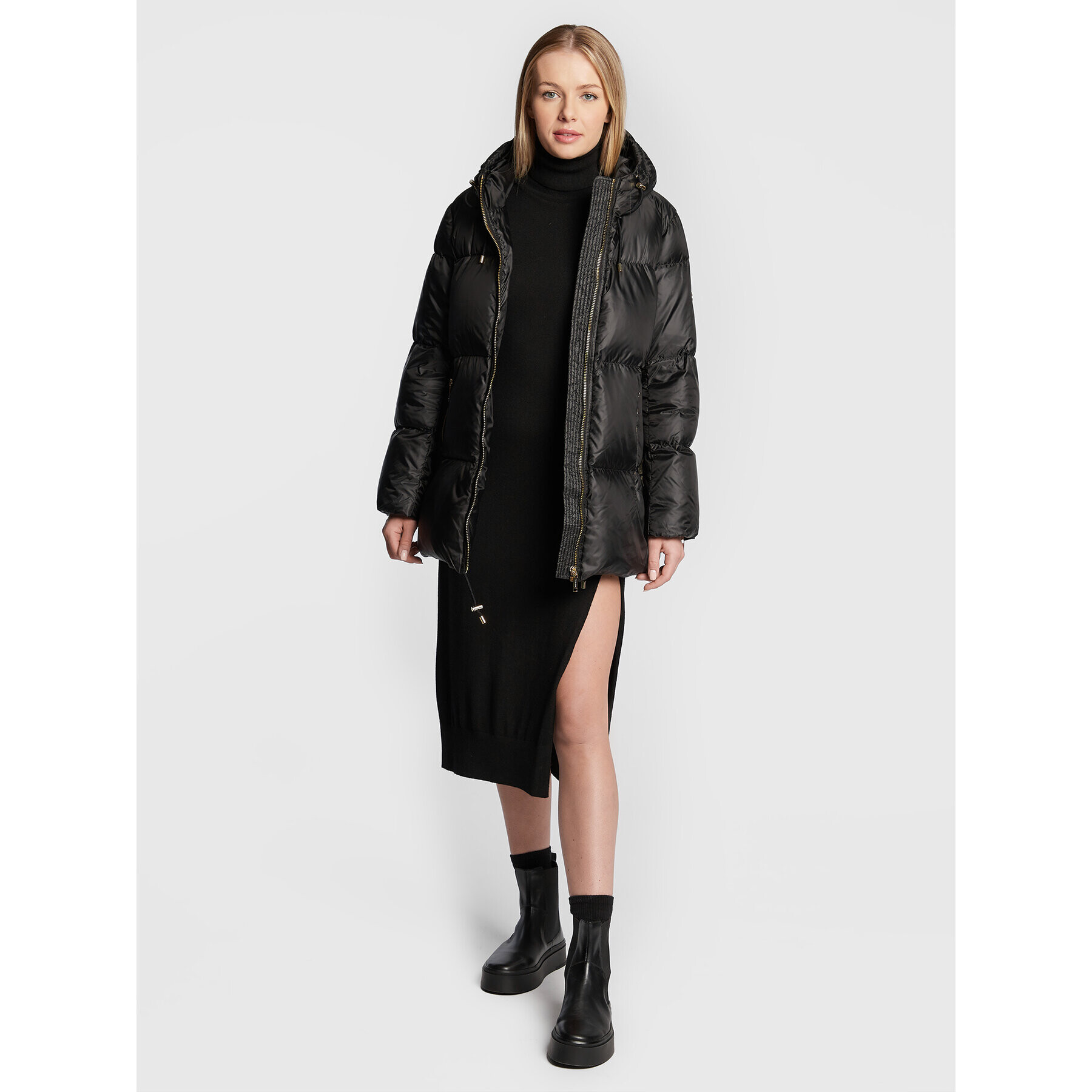 MICHAEL Michael Kors Пухено яке MF220283SB Черен Regular Fit - Pepit.bg