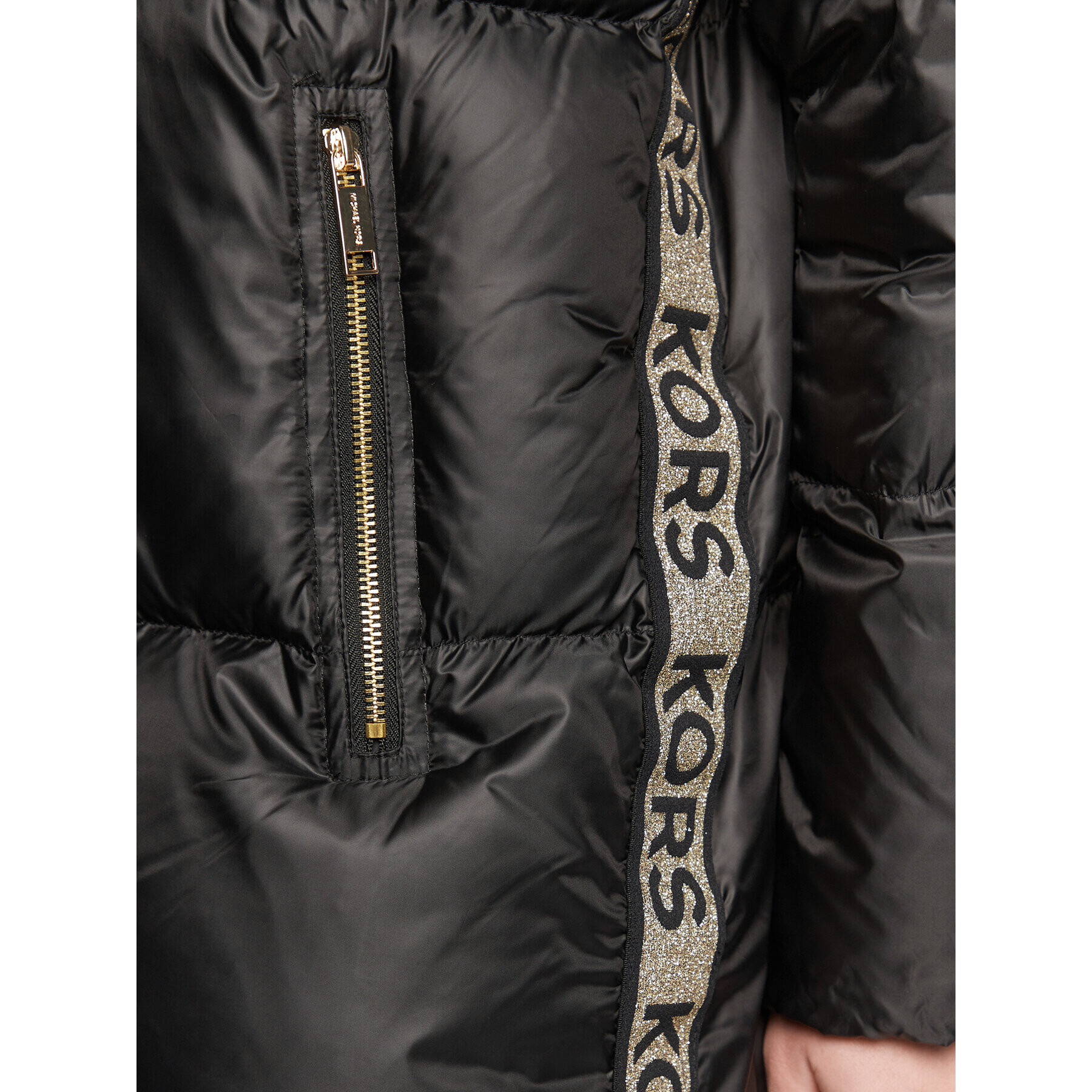 MICHAEL Michael Kors Пухено яке MF220283SB Черен Regular Fit - Pepit.bg